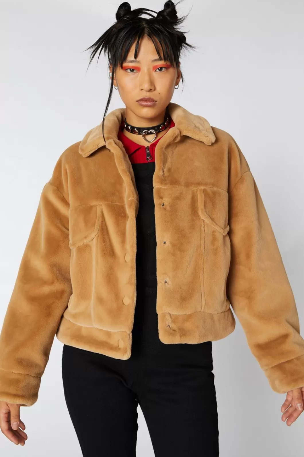 Jackets & Coats<Dangerfield Hot Rod Girls Faux Fur Jacket