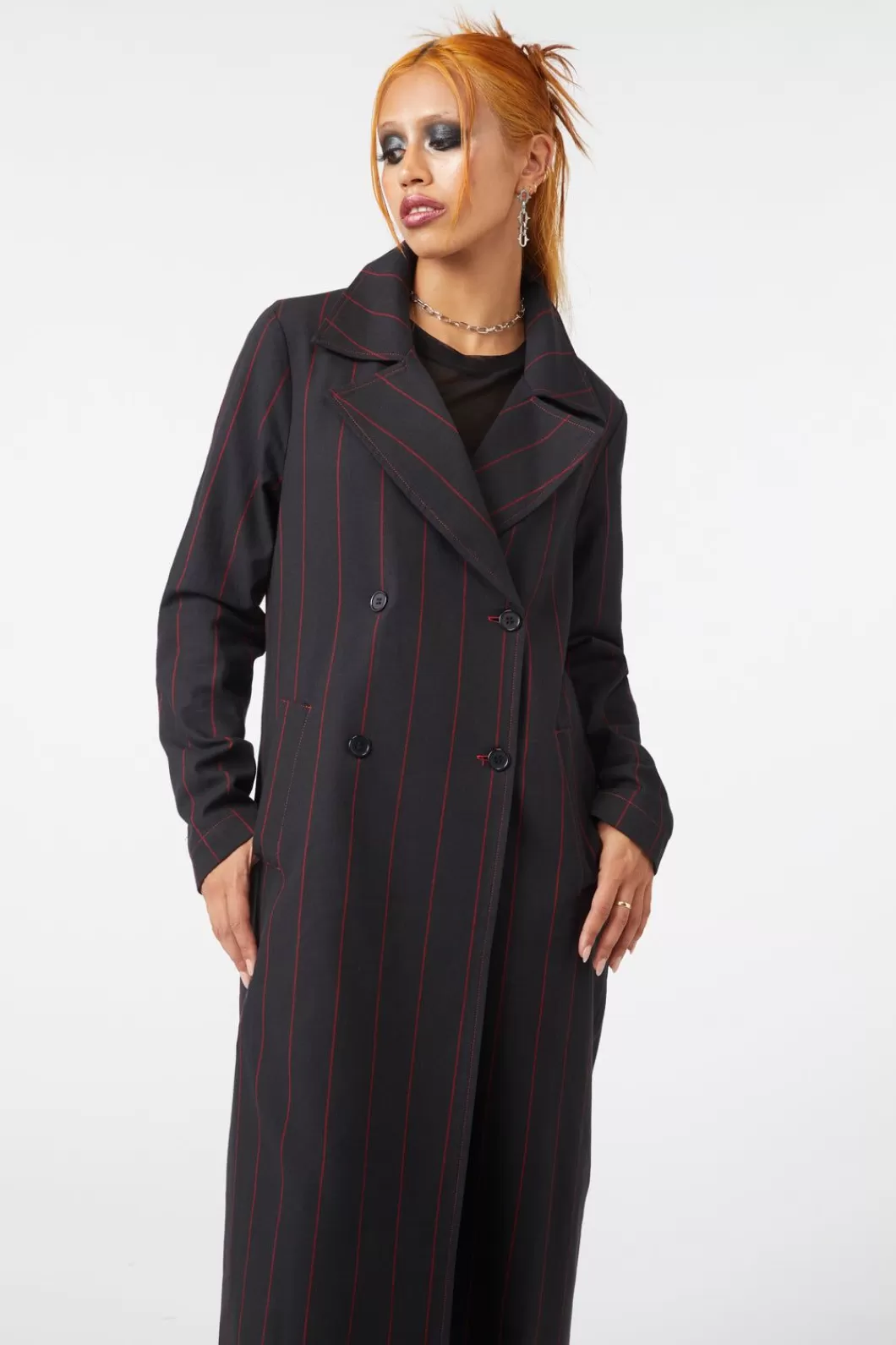 Jackets & Coats<Dangerfield Impossible Things Pin Stripe Coat