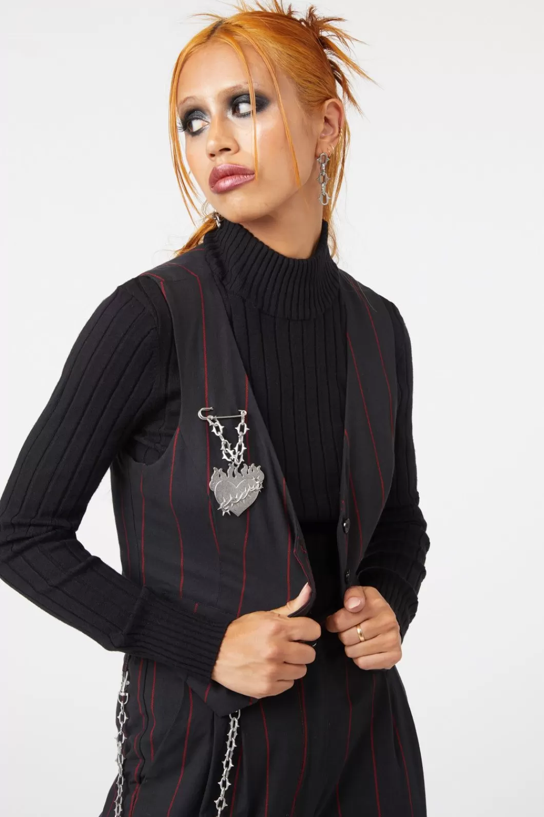 Blouses & Tops<Dangerfield Impossible Things Pin Stripe Vest