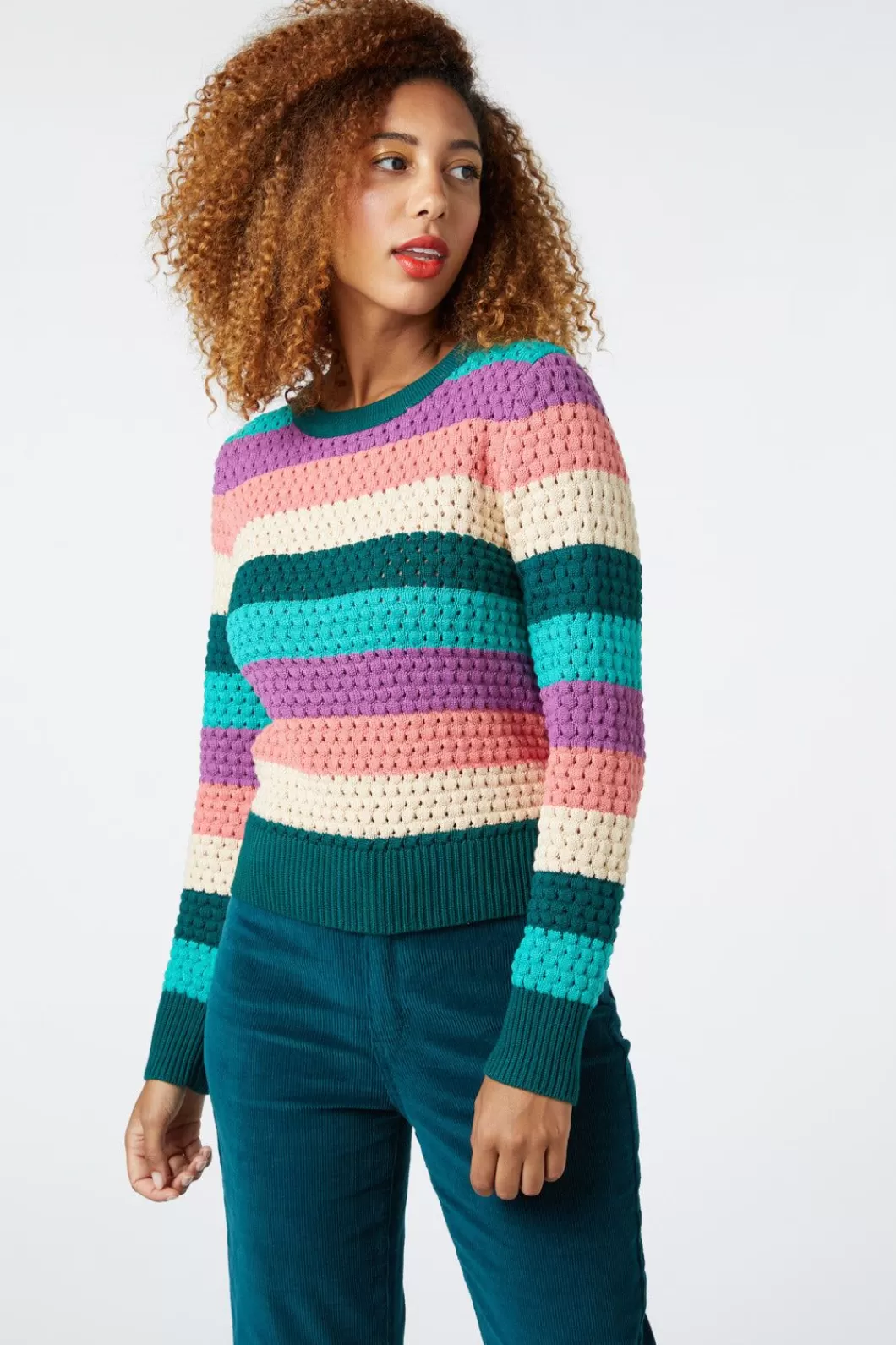 Knitwear & Cardis<Princess Highway Indie Stripe Knit Sweater