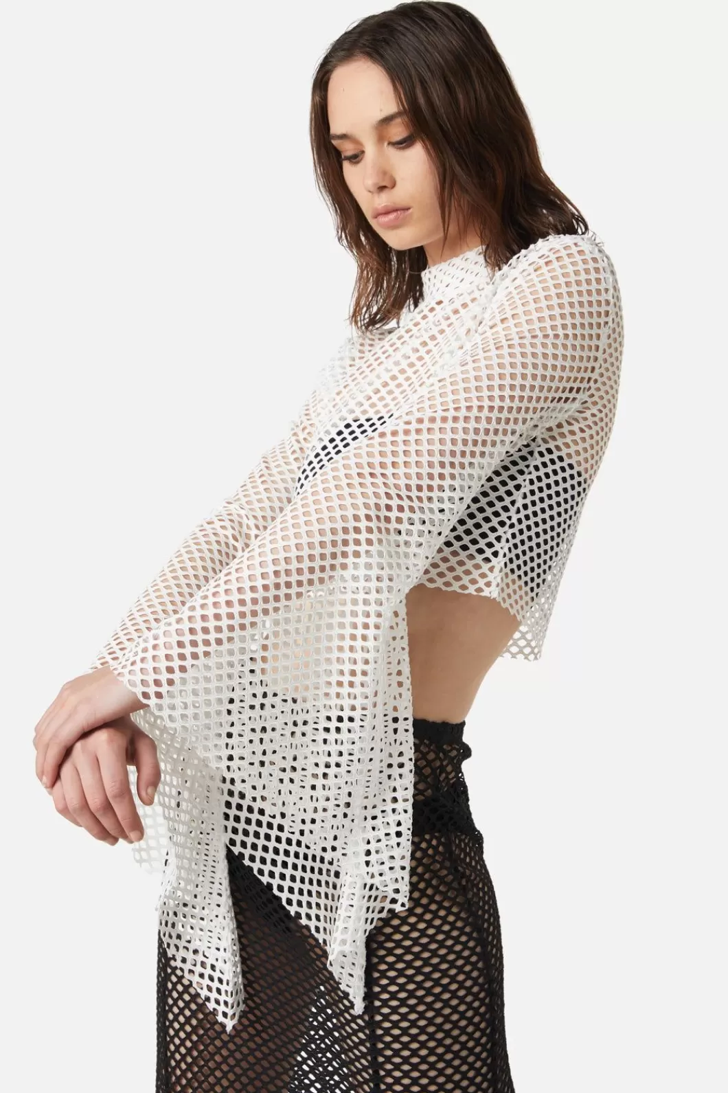 Blouses & Tops<Dangerfield Industrial Hybrid Mesh Top