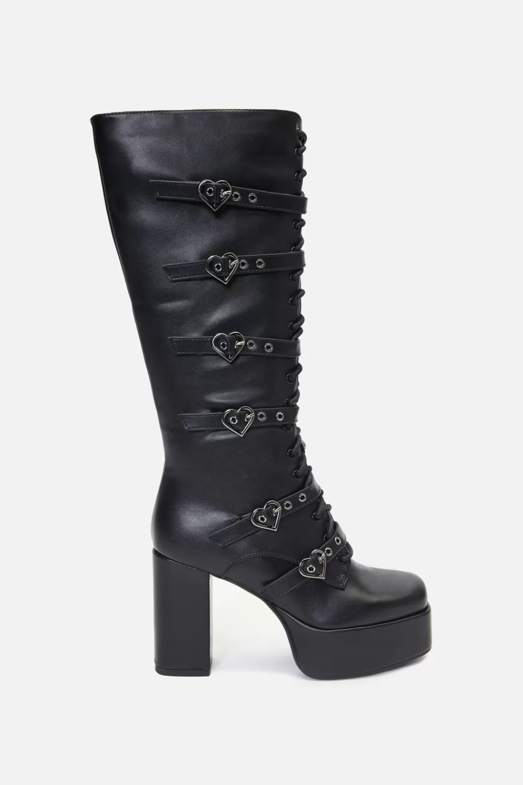 Shoes<Dangerfield Knee Heart Buckle Boot