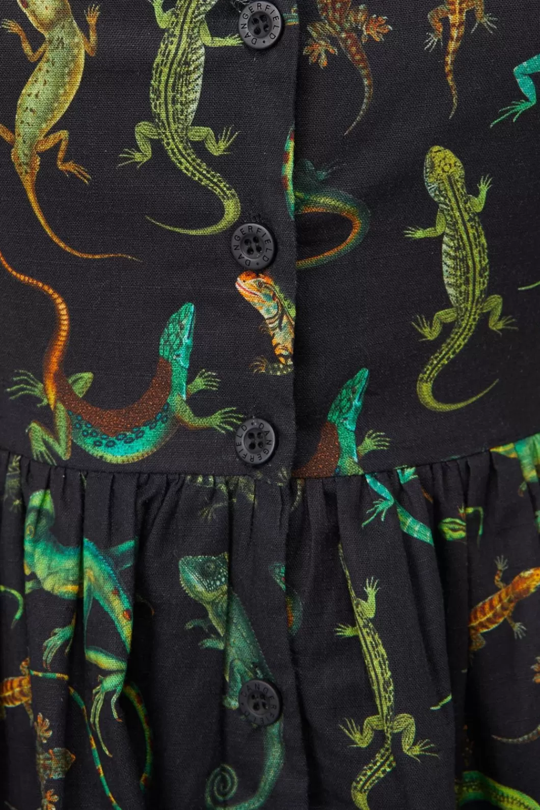 Dresses & Pinafores<Dangerfield Lizard Fam Cotton Dress