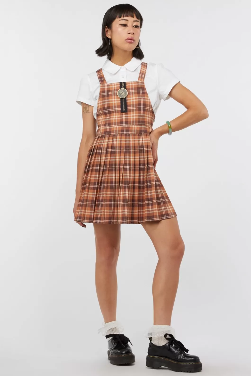 Dresses & Pinafores<Dangerfield Looking Glass Tartan Pinafore