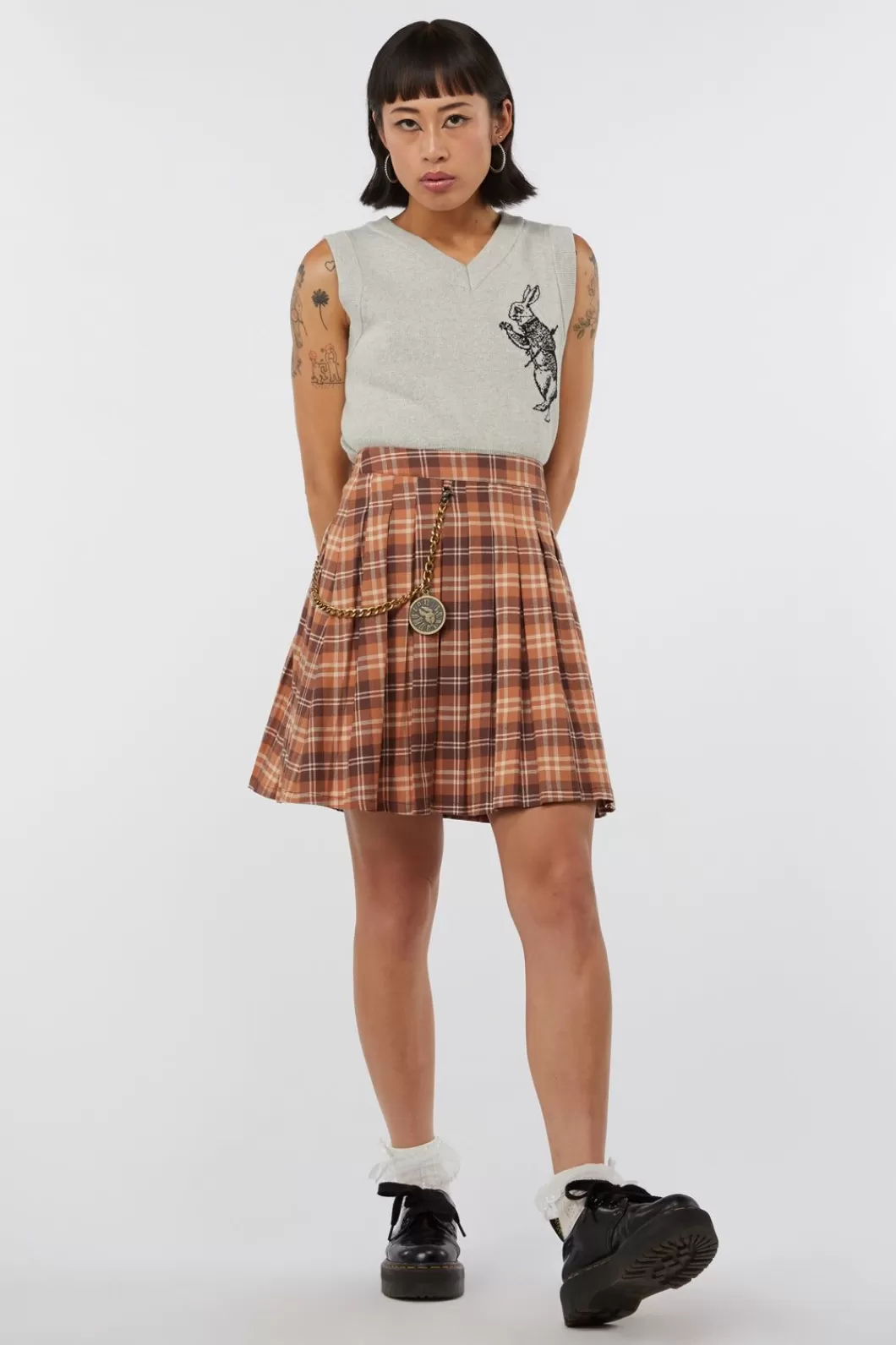 Skirts & Skorts<Dangerfield Looking Glass Tartan Skirt