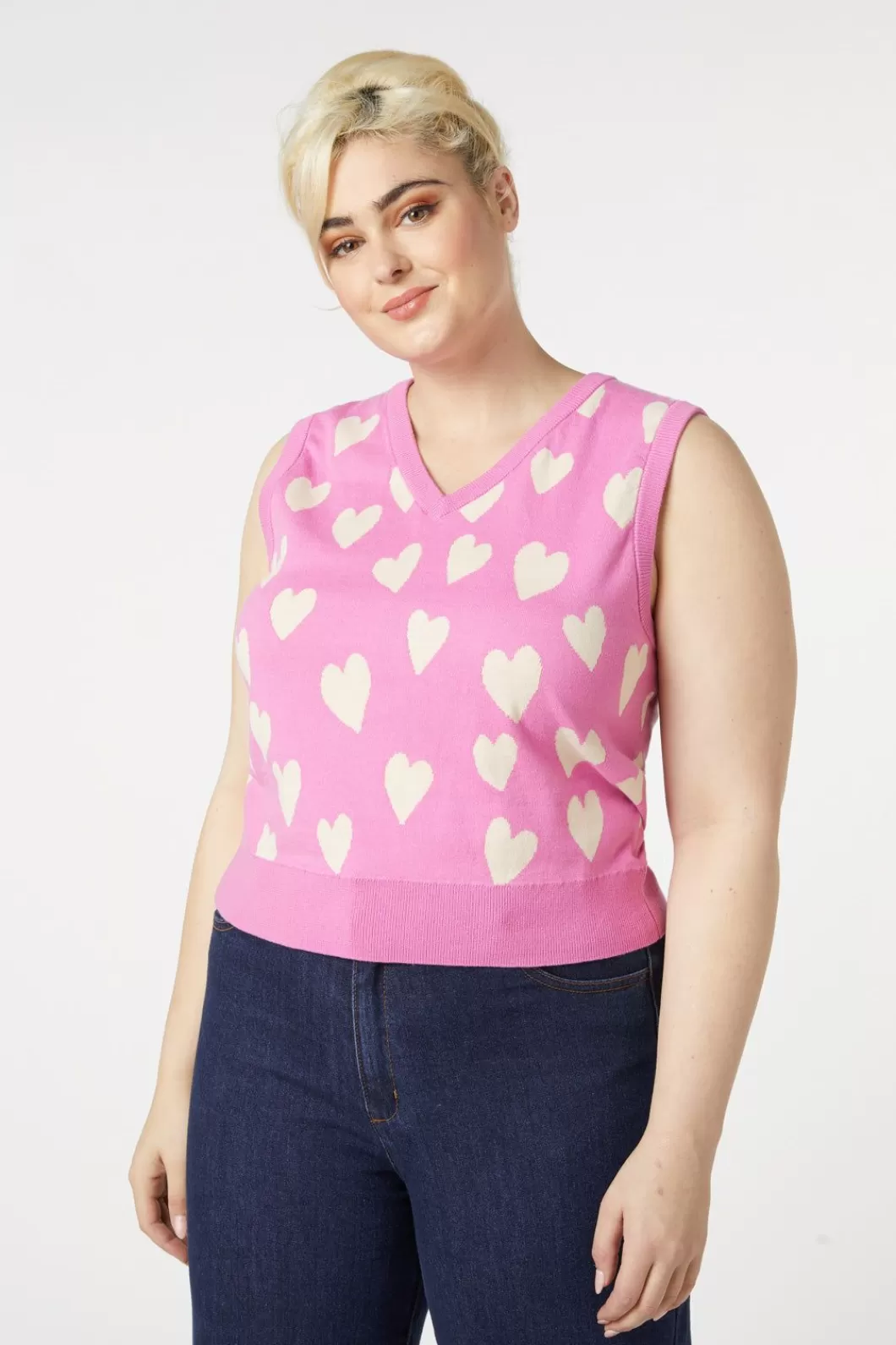 Knitwear & Cardis<Princess Highway Love Hearts Vest