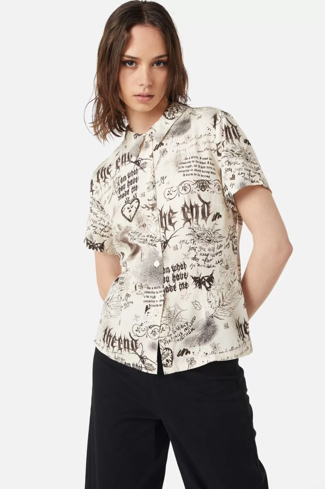 Blouses & Tops<Dangerfield Lover'S Departure Printed Blouse