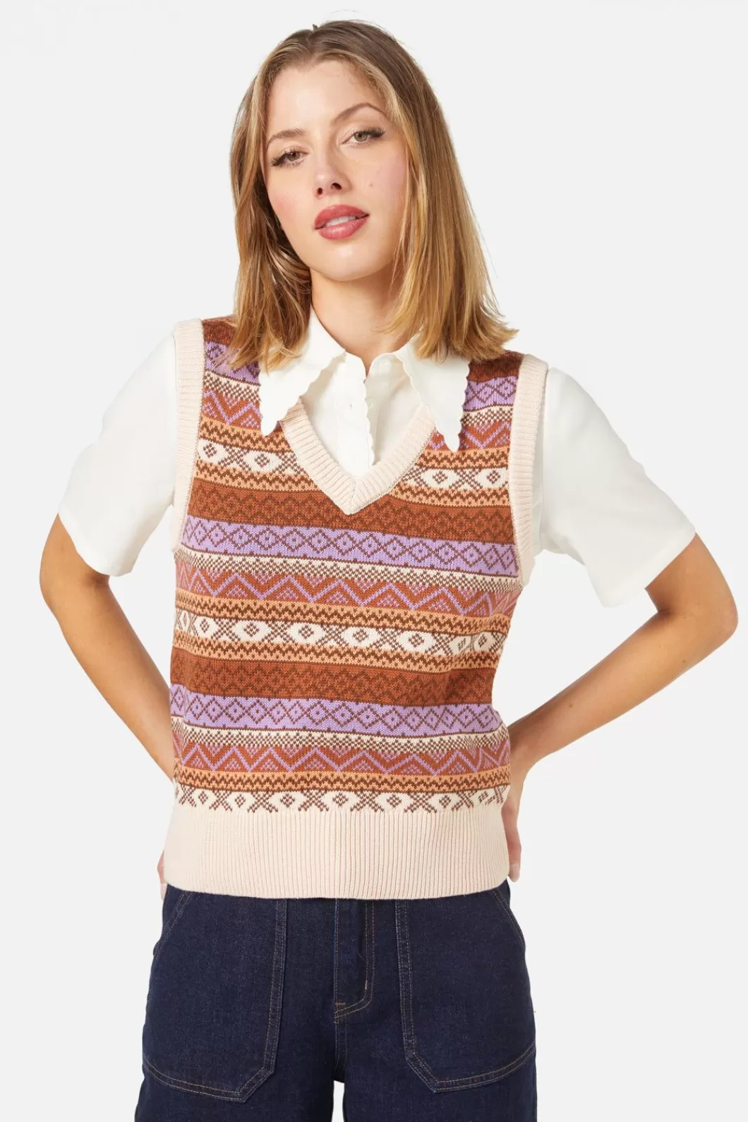 Blouses & Tops<Princess Highway Maddi Fairisle Vest