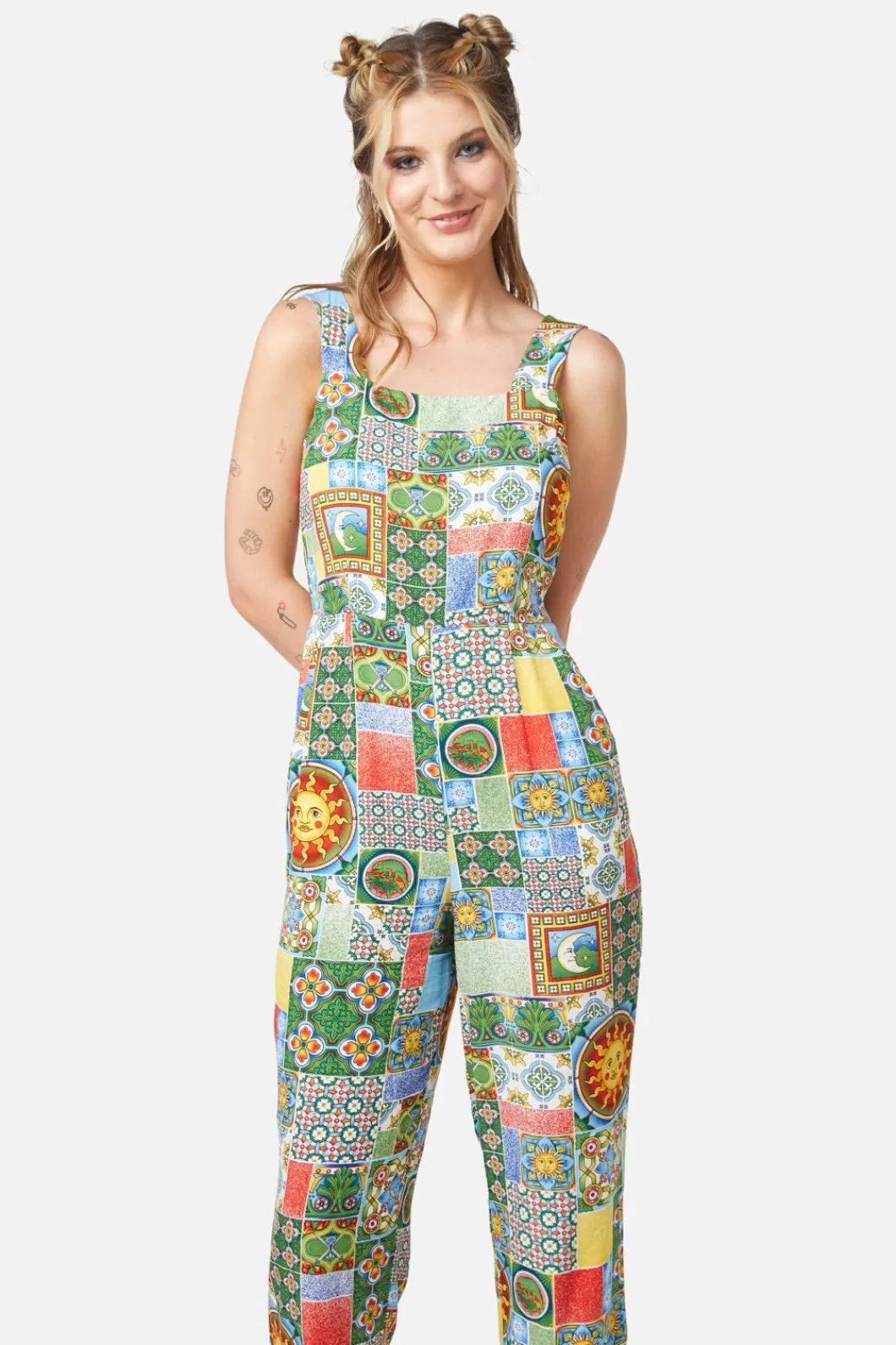 Pants & Jumpsuits<Dangerfield Majolica Viscose Jumpsuit