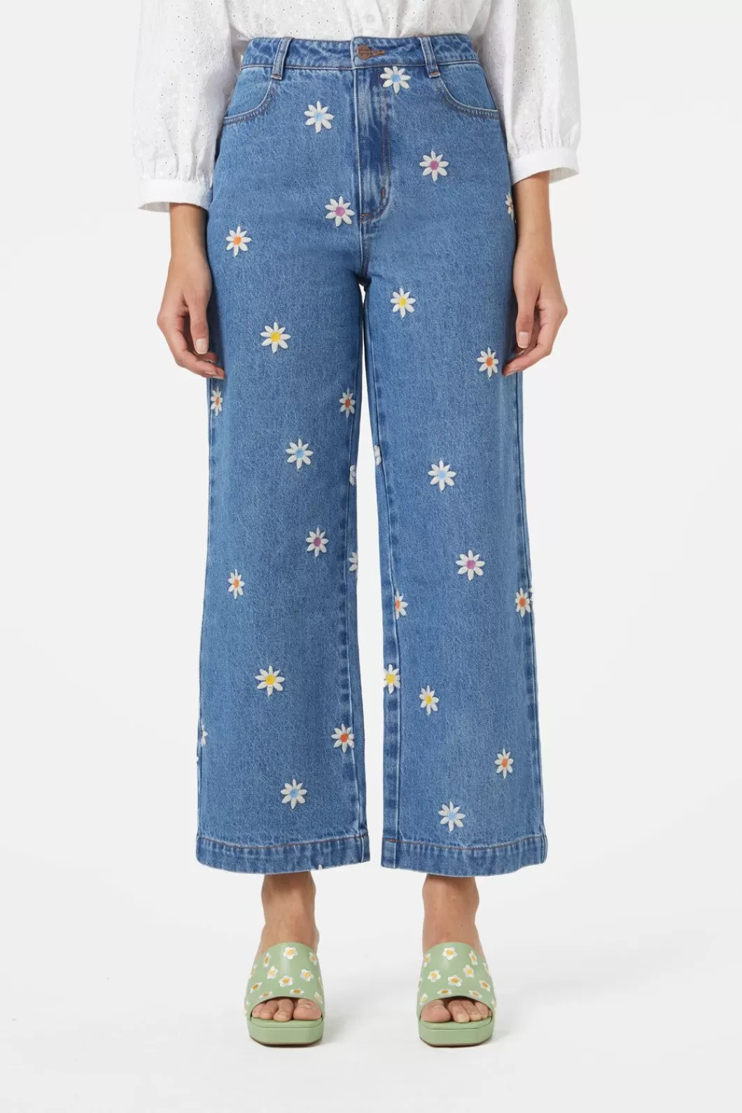 Pants & Jumpsuits<Princess Highway Margo Daisy Embroidered Jean