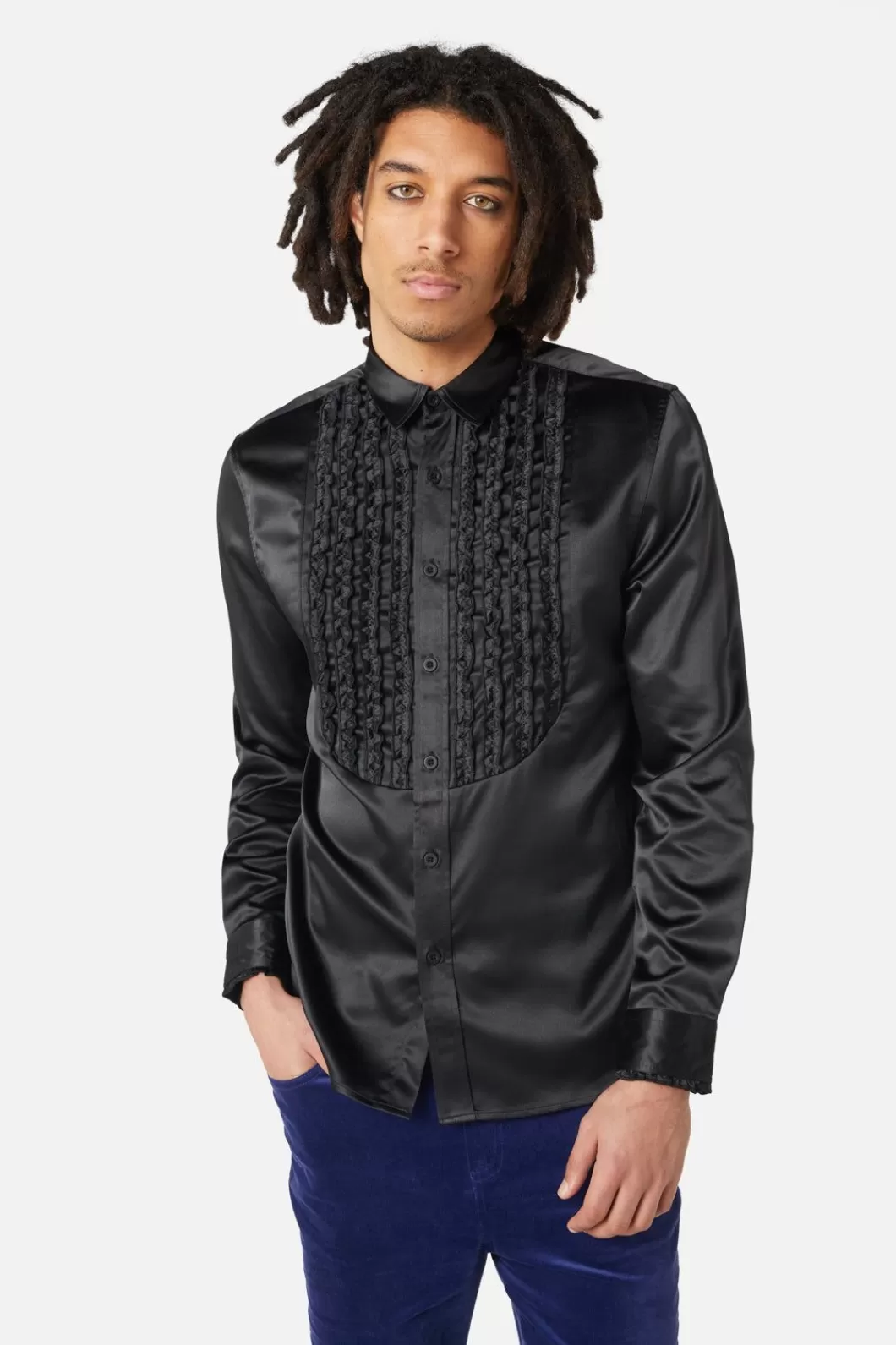 Shirts & Tees<Dangerfield Matrimonial Tux Style Long Sleeve Shirt