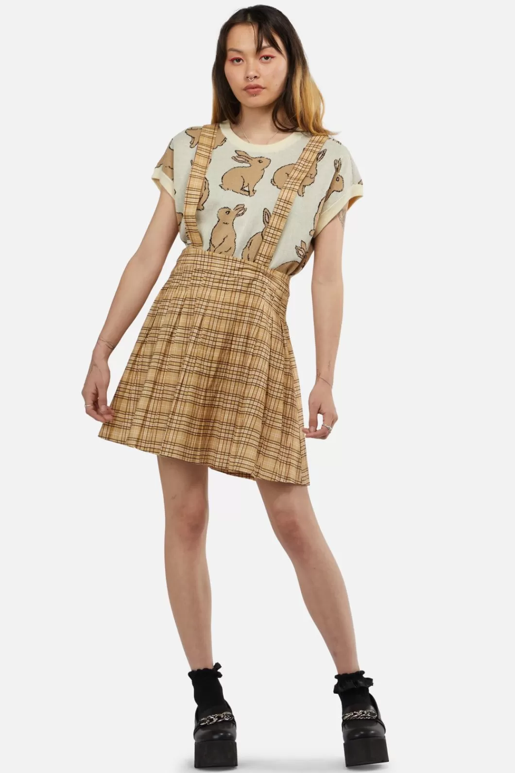 Skirts & Skorts<Dangerfield Meadow Tartan Pleated Pinny