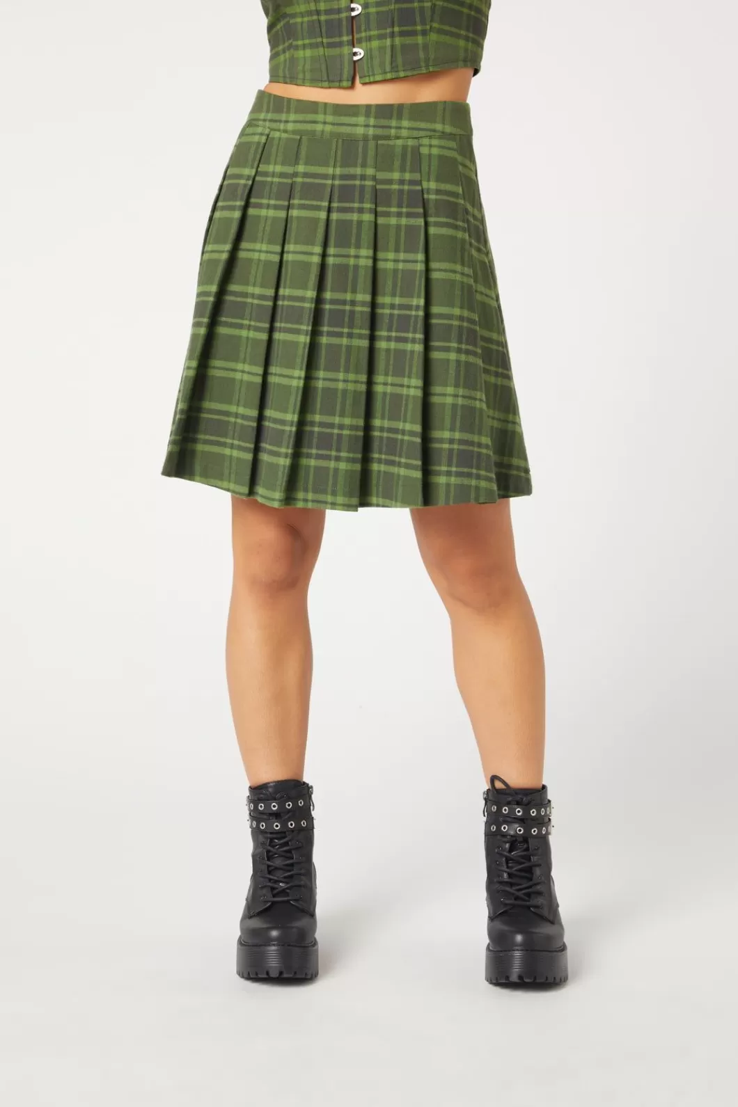 Skirts & Skorts<Dangerfield Meadow Tartan Pleated Skirt