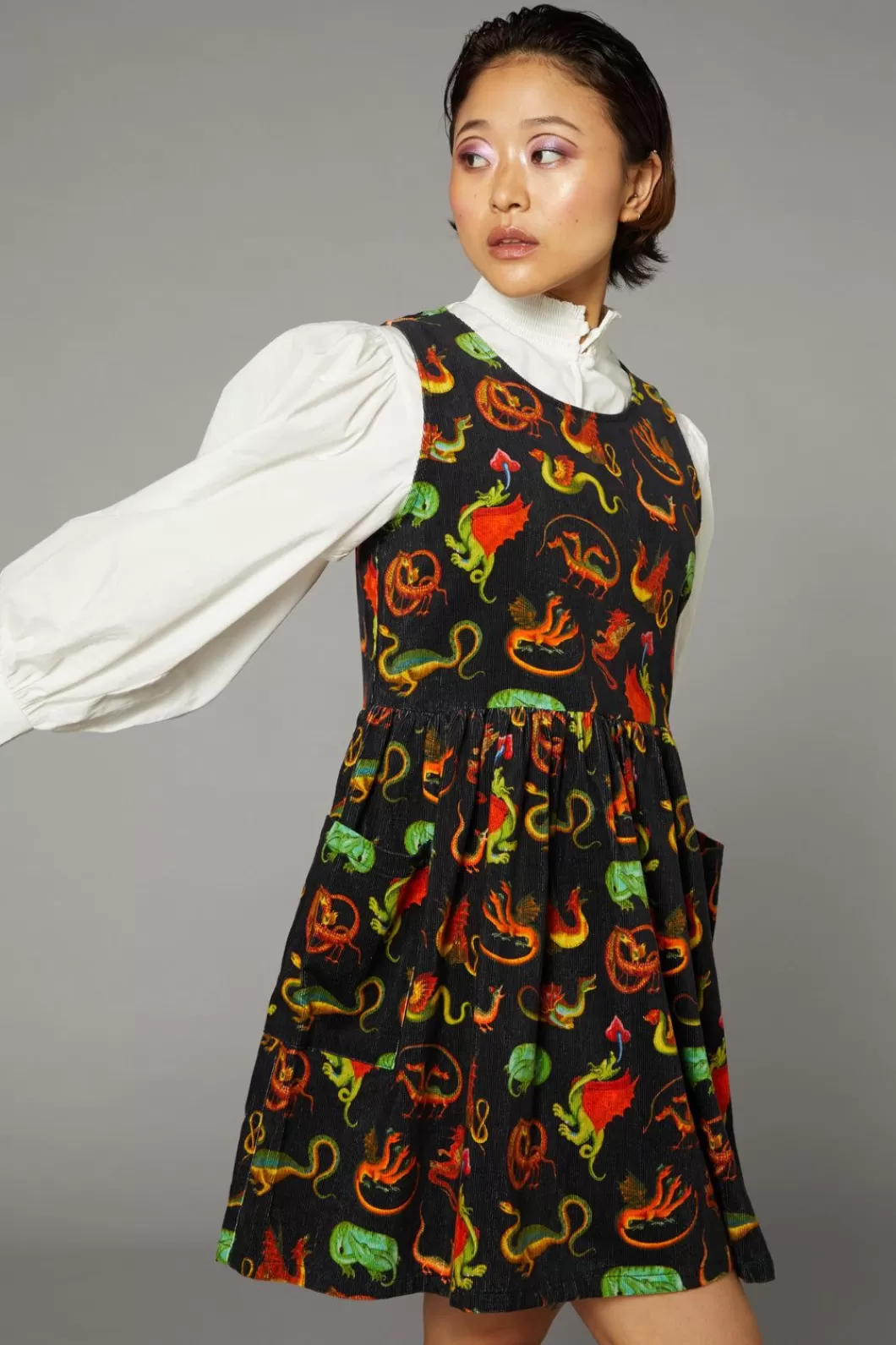 Dresses & Pinafores<Black Friday Medieval Dragon Pinafore