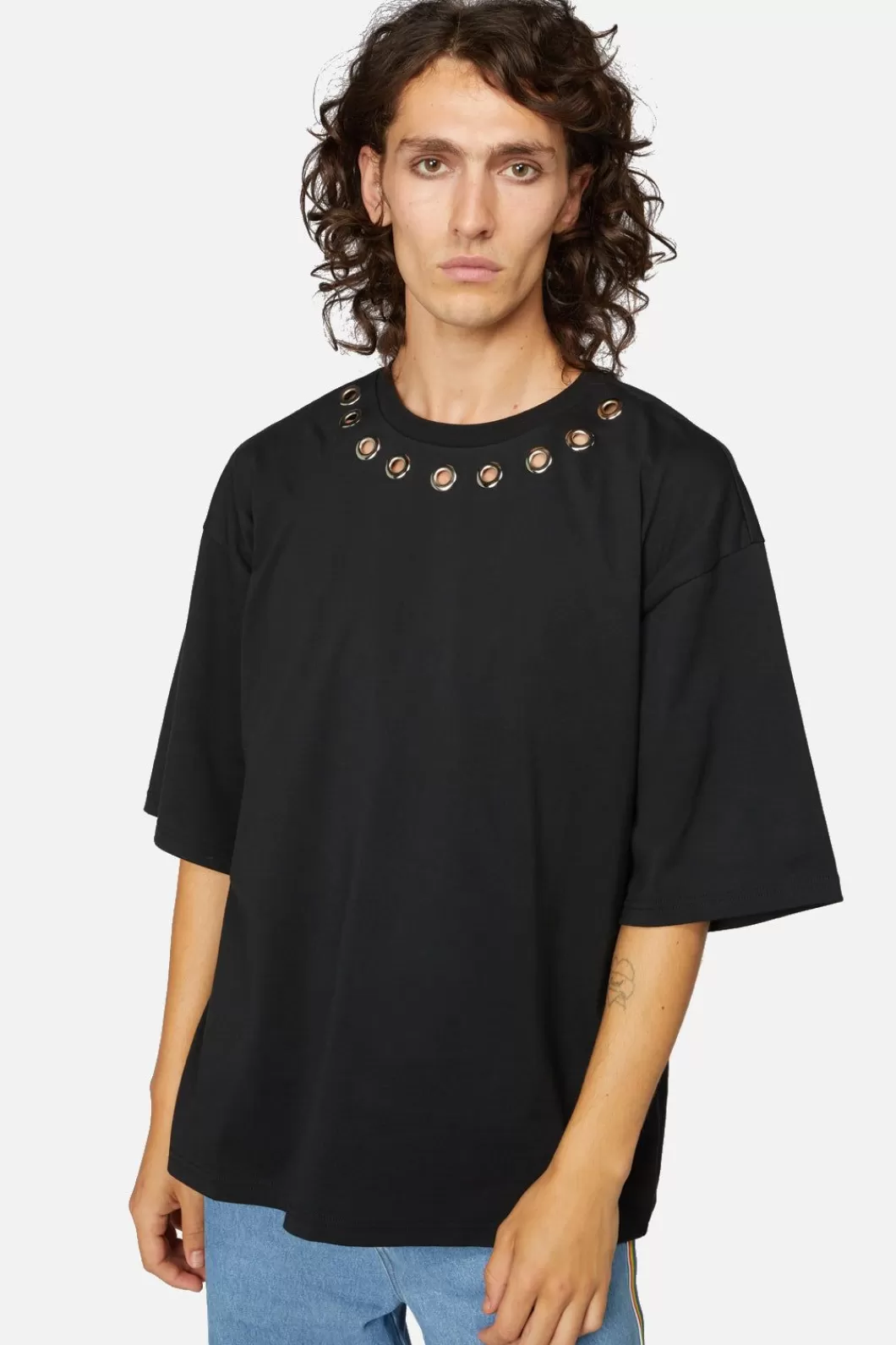 Shirts & Tees<Dangerfield Metal Eyelet Oversized Tee