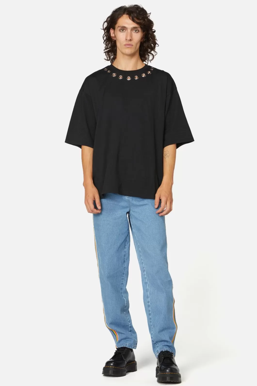 Shirts & Tees<Dangerfield Metal Eyelet Oversized Tee