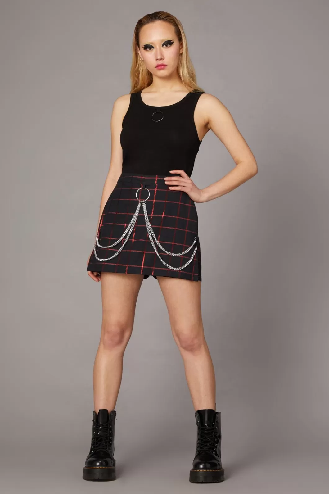 Skirts & Skorts<Black Friday Metallic Checks Skort