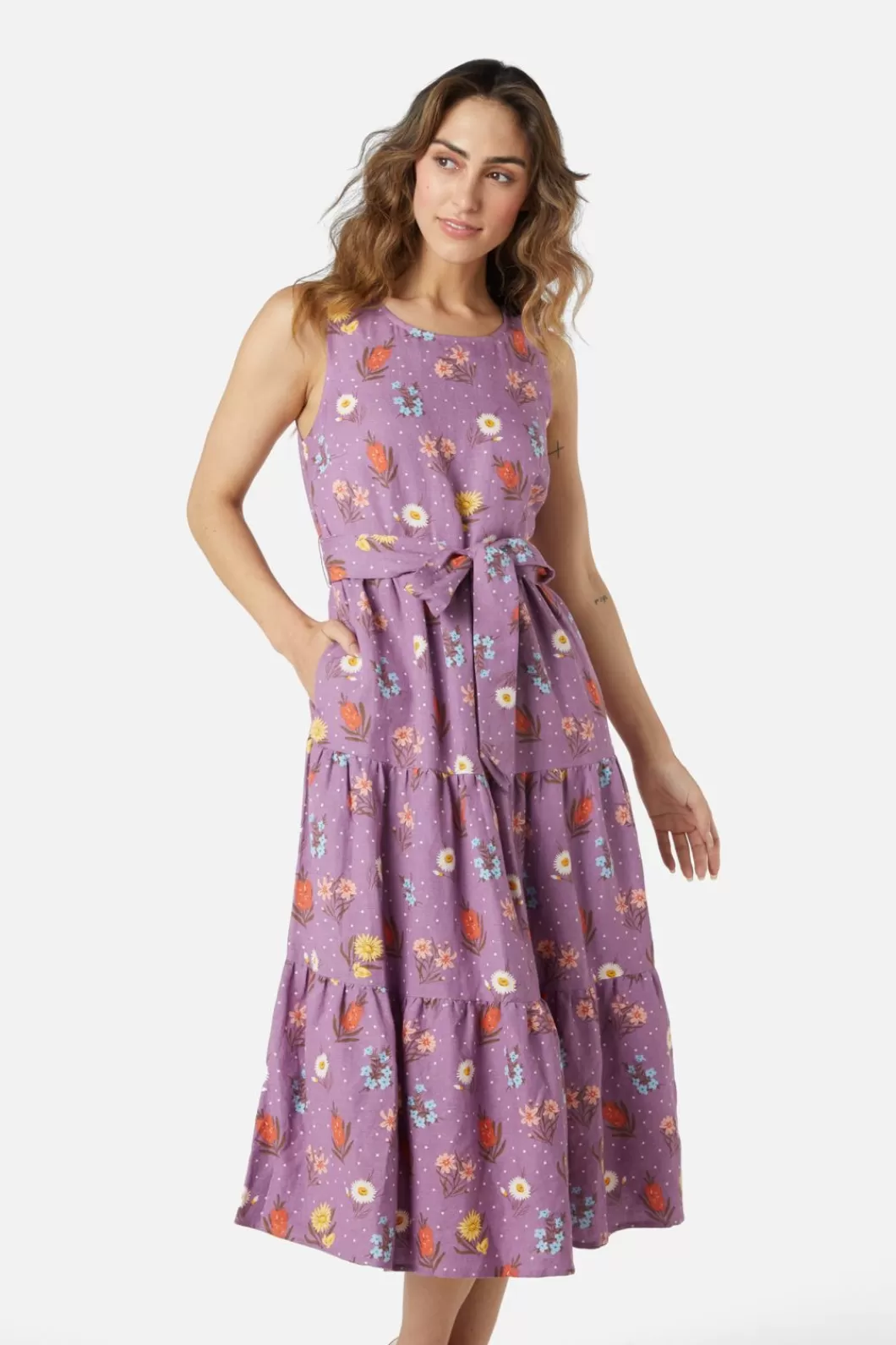 Dresses & Pinafores<Princess Highway Mia Flora Midi Dress