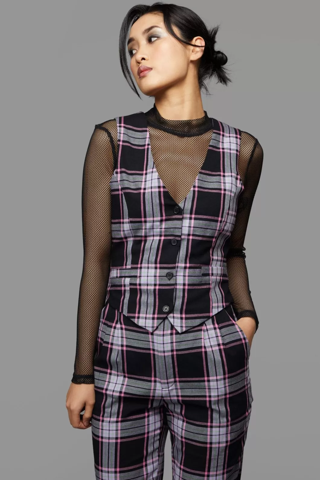 Blouses & Tops<Black Friday Myrtle Tartan Vest