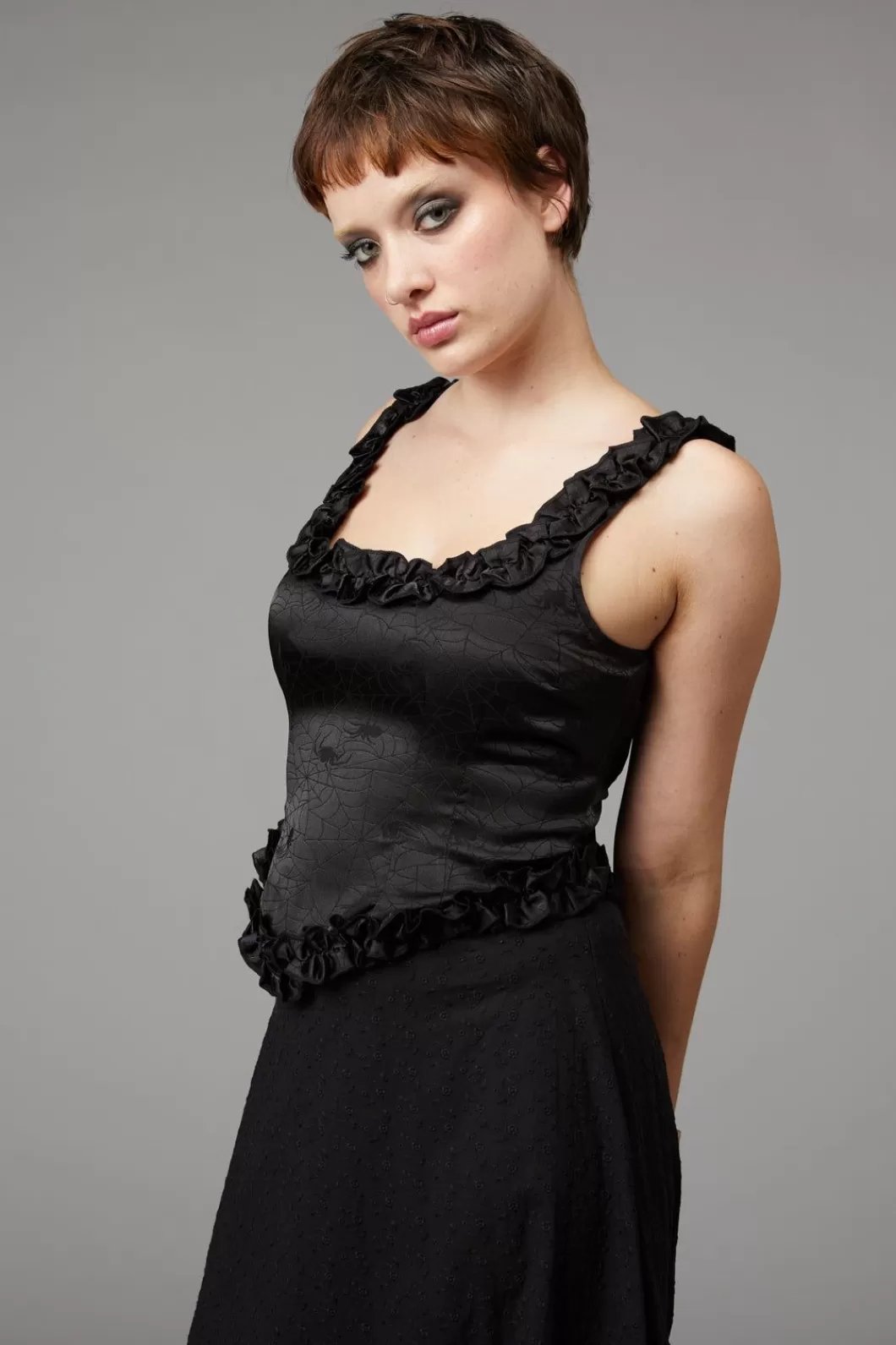 Blouses & Tops<Black Friday Nadja Gothic Corset Top