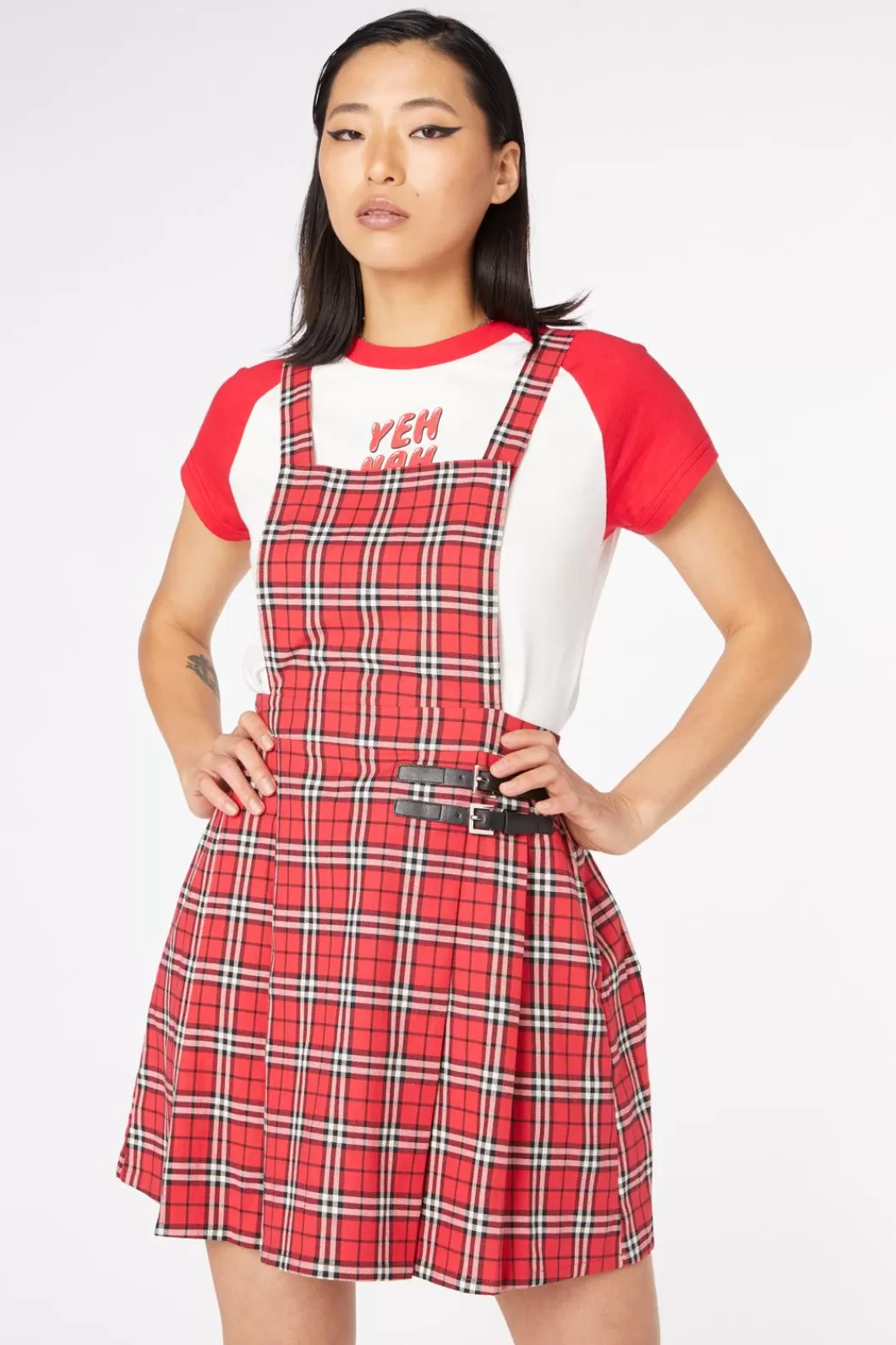 Dresses & Pinafores<Dangerfield Nah Tartan Buckle Pinafore