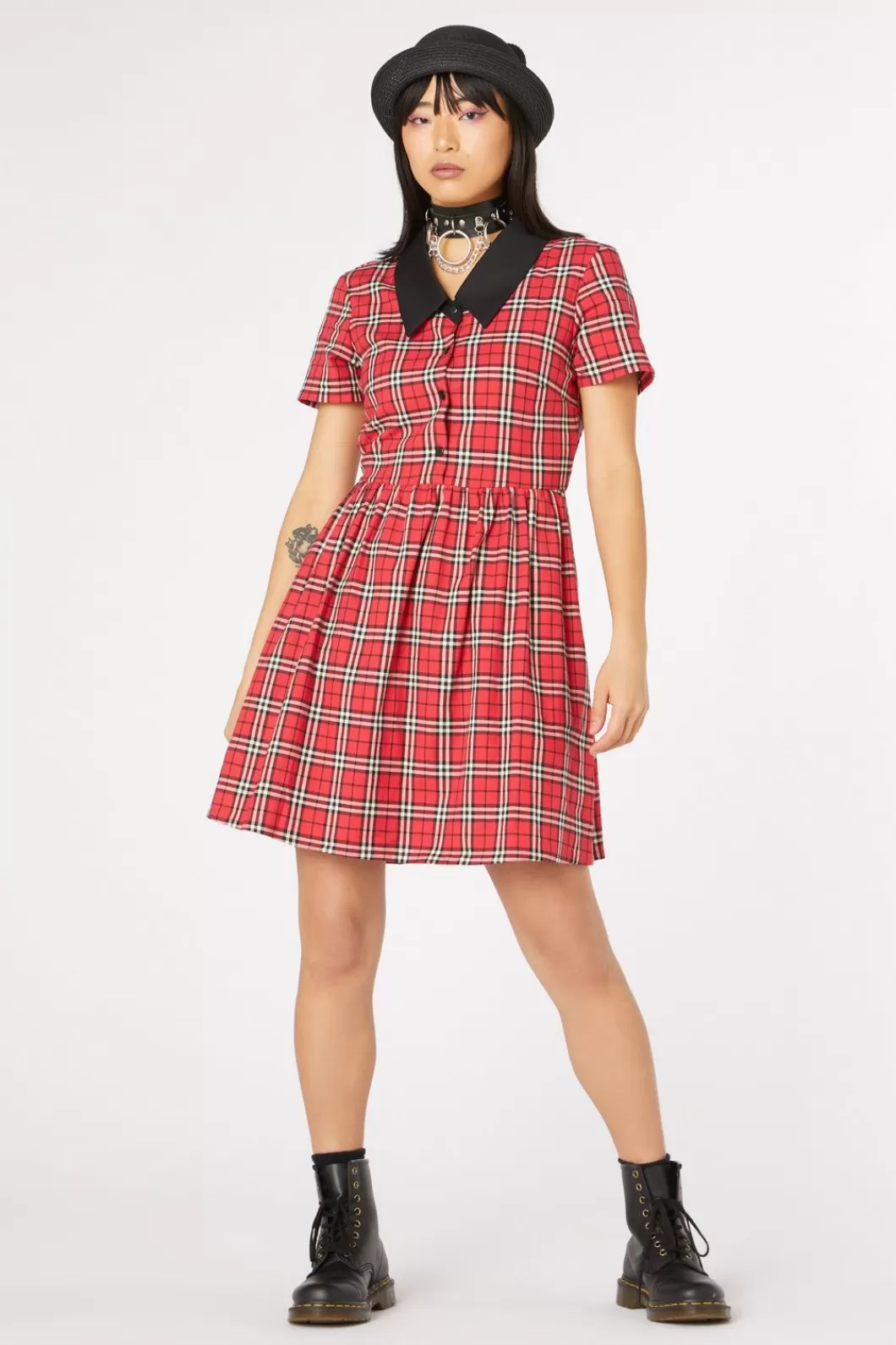 Dresses & Pinafores<Dangerfield Nah Tartan Shirt Dress