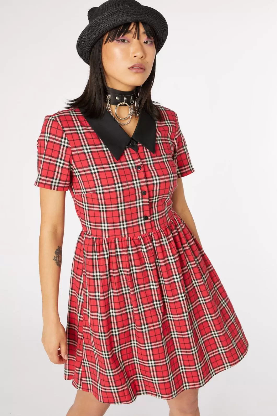 Dresses & Pinafores<Dangerfield Nah Tartan Shirt Dress