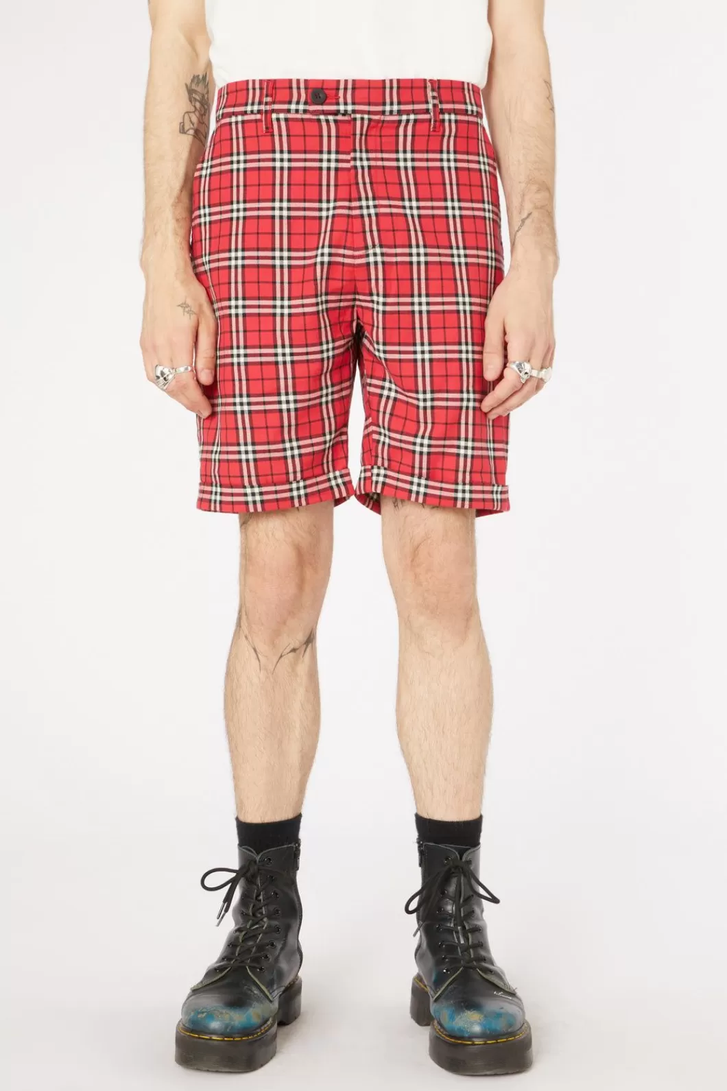 Pants & Shorts<Dangerfield Nah Tartan Twill Short