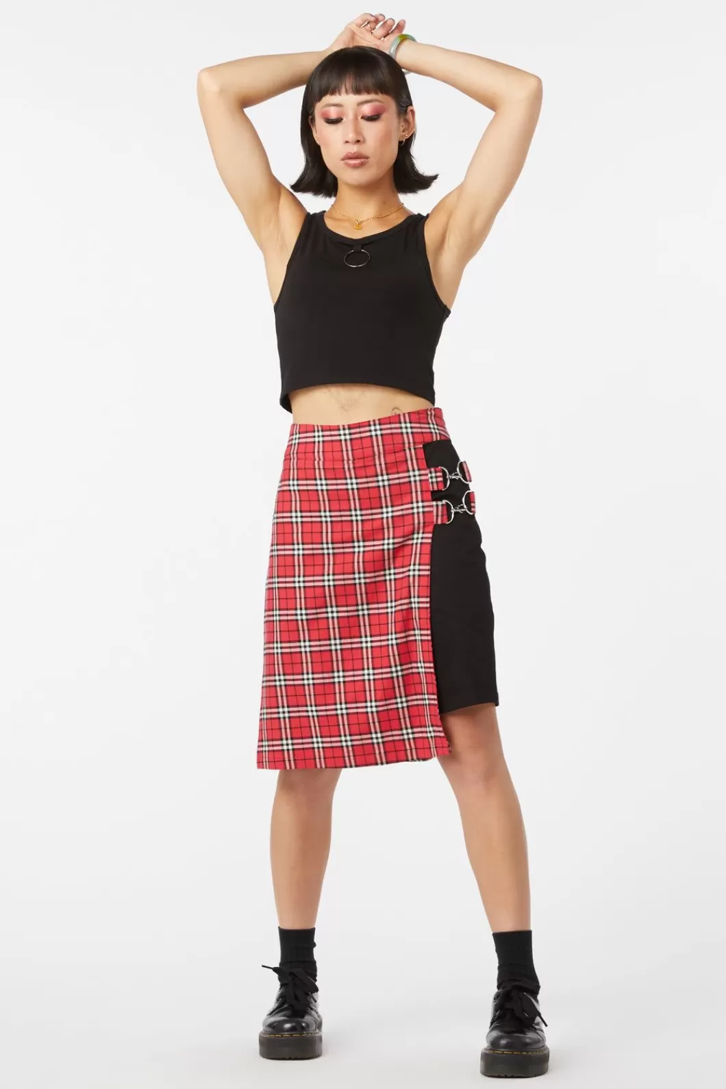 Pants & Shorts<Dangerfield Nah Tartan Twill Skort