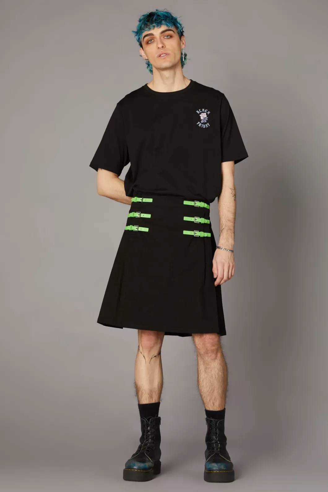 Pants & Shorts<Black Friday Neon Punk Kilt