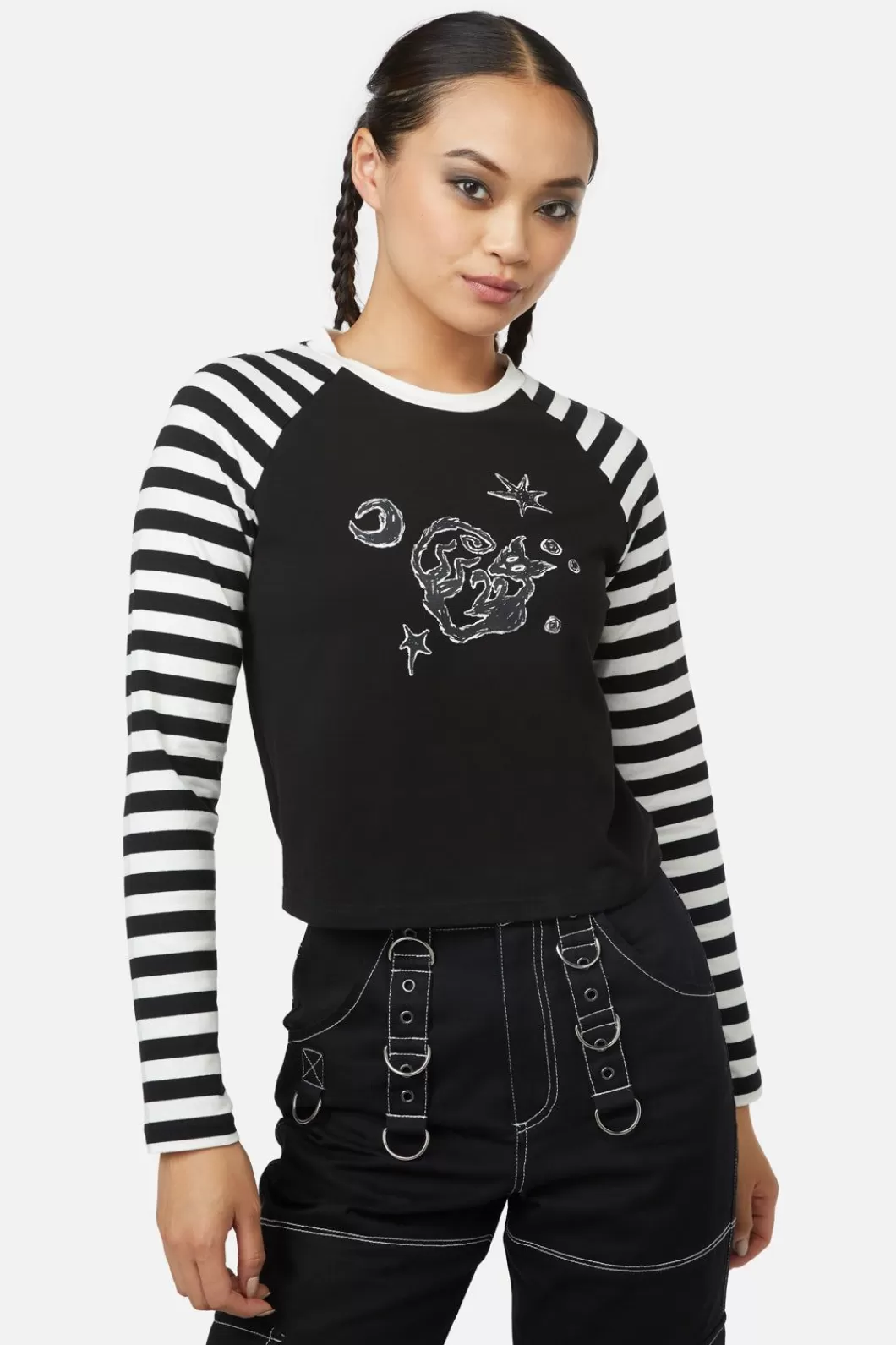 Blouses & Tops<Black Friday Night Cat Top