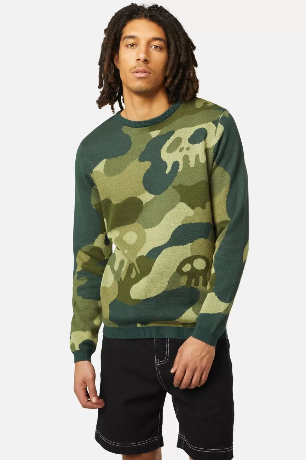 Jumpers & Knits<Dangerfield Nook Of The Garden Camo Knit Jumper