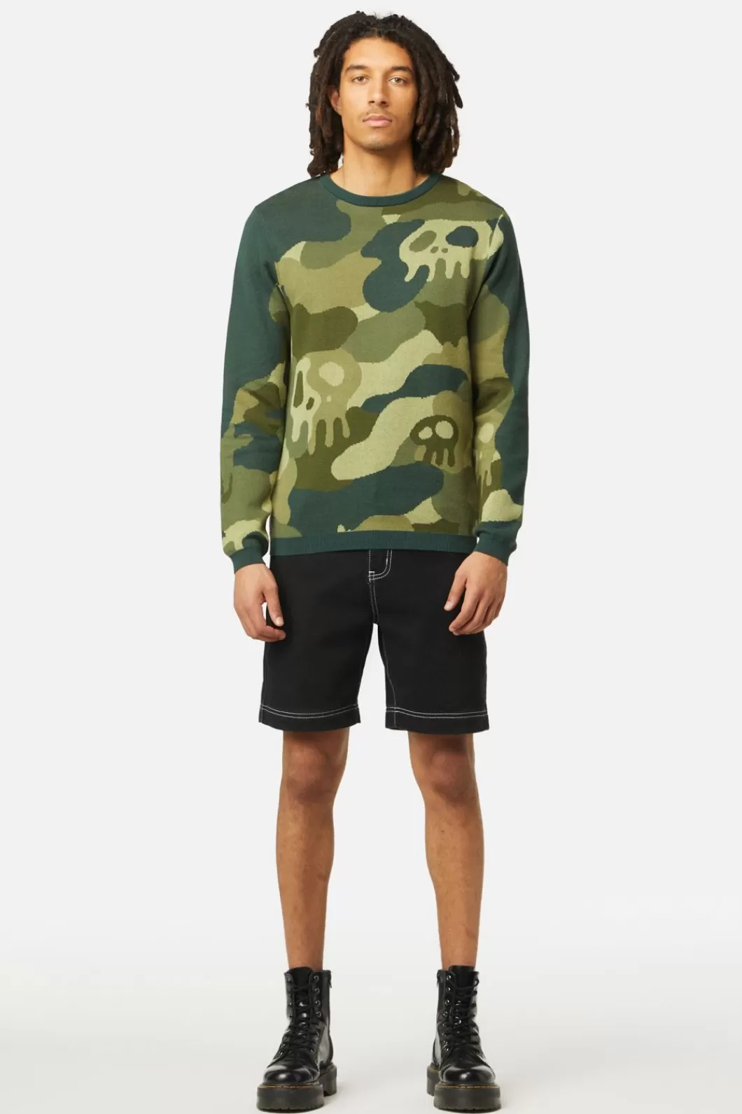 Jumpers & Knits<Dangerfield Nook Of The Garden Camo Knit Jumper