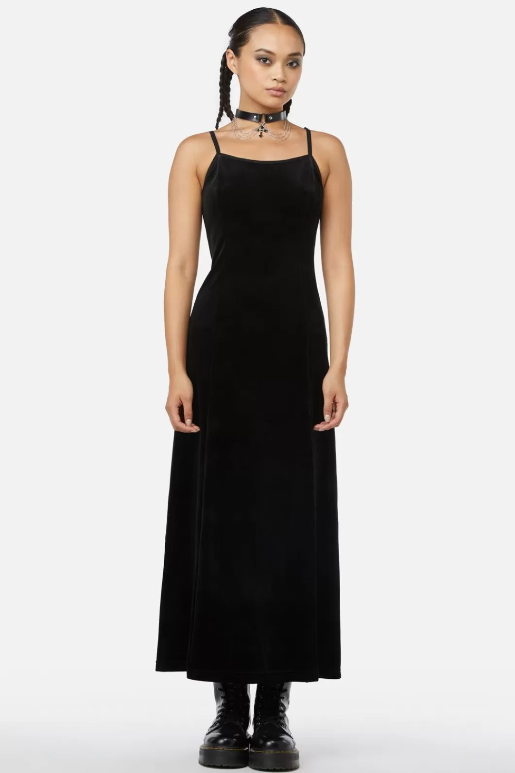 Dresses & Pinafores<Black Friday Obsidian Velvet Dress