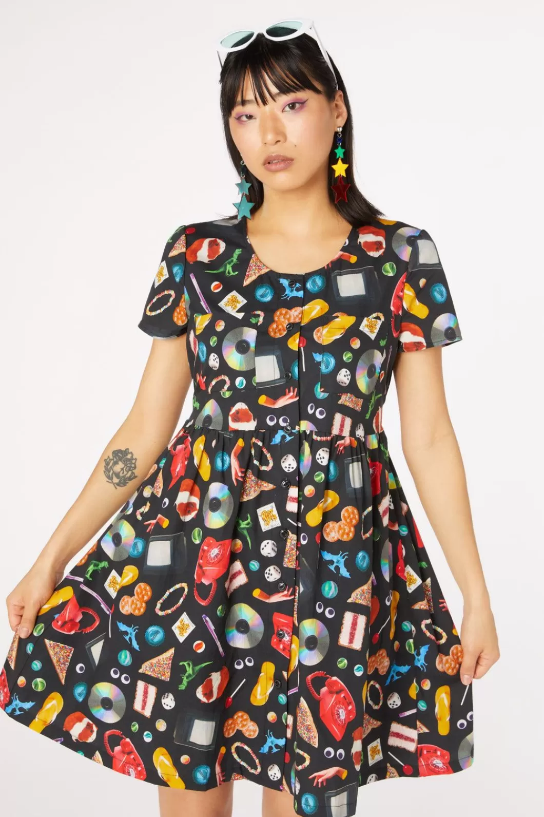 Dresses & Pinafores<Dangerfield Old Days Print Cotton Dress