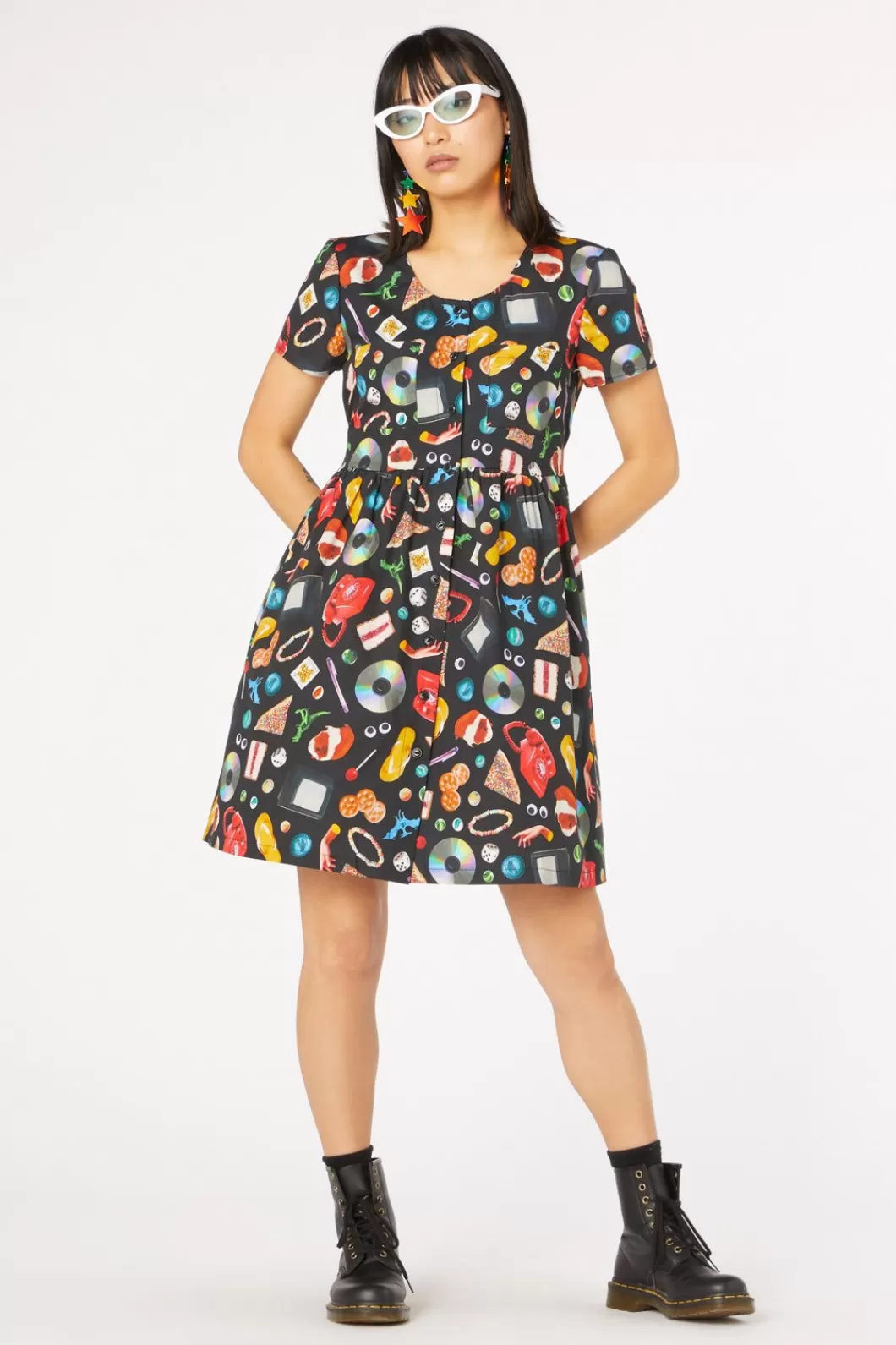 Dresses & Pinafores<Dangerfield Old Days Print Cotton Dress