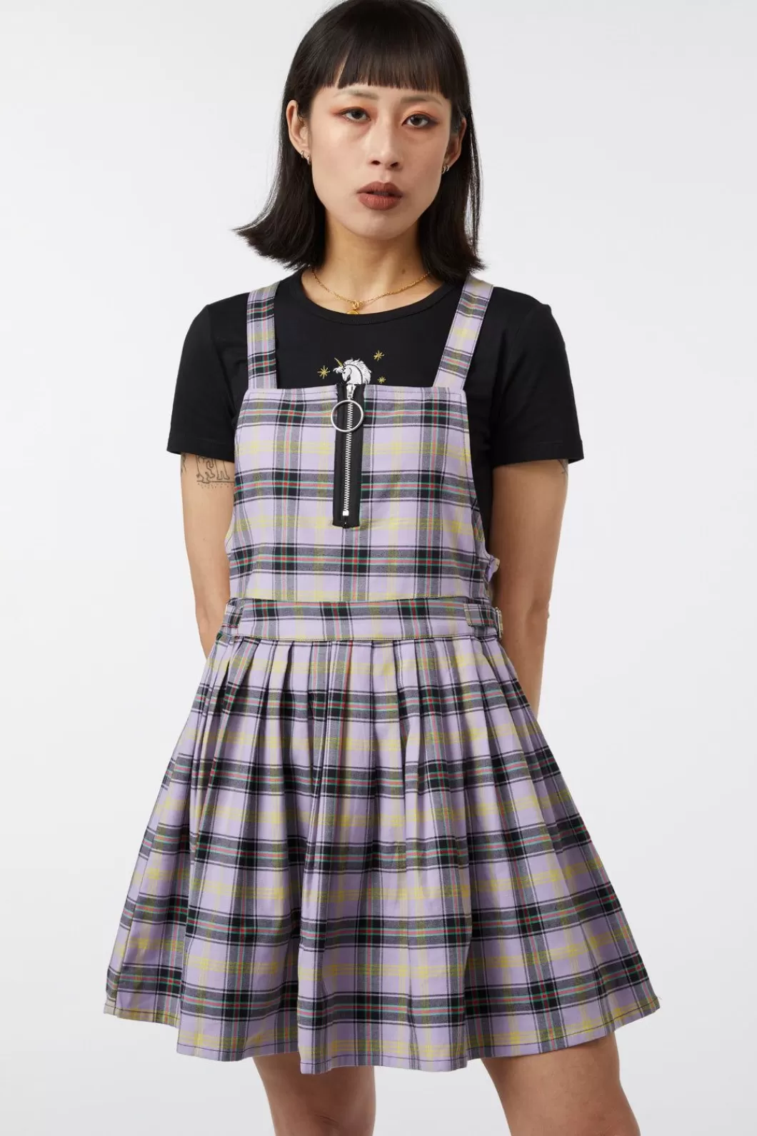 Dresses & Pinafores<Dangerfield Outsider Tartan Pleat Pinny