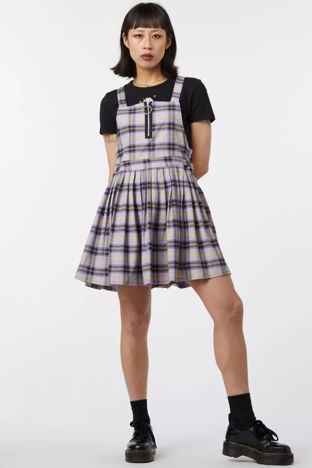 Dresses & Pinafores<Dangerfield Outsider Tartan Pleat Pinny