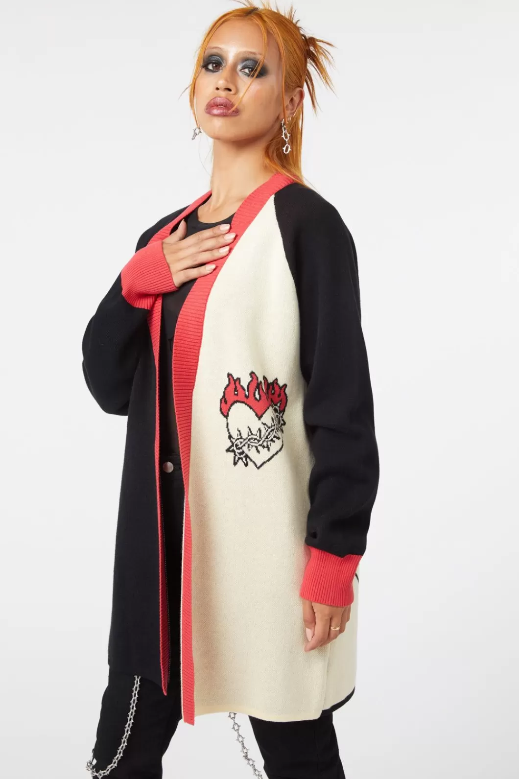 Knitwear & Cardis<Dangerfield Paint The Roses Cardi