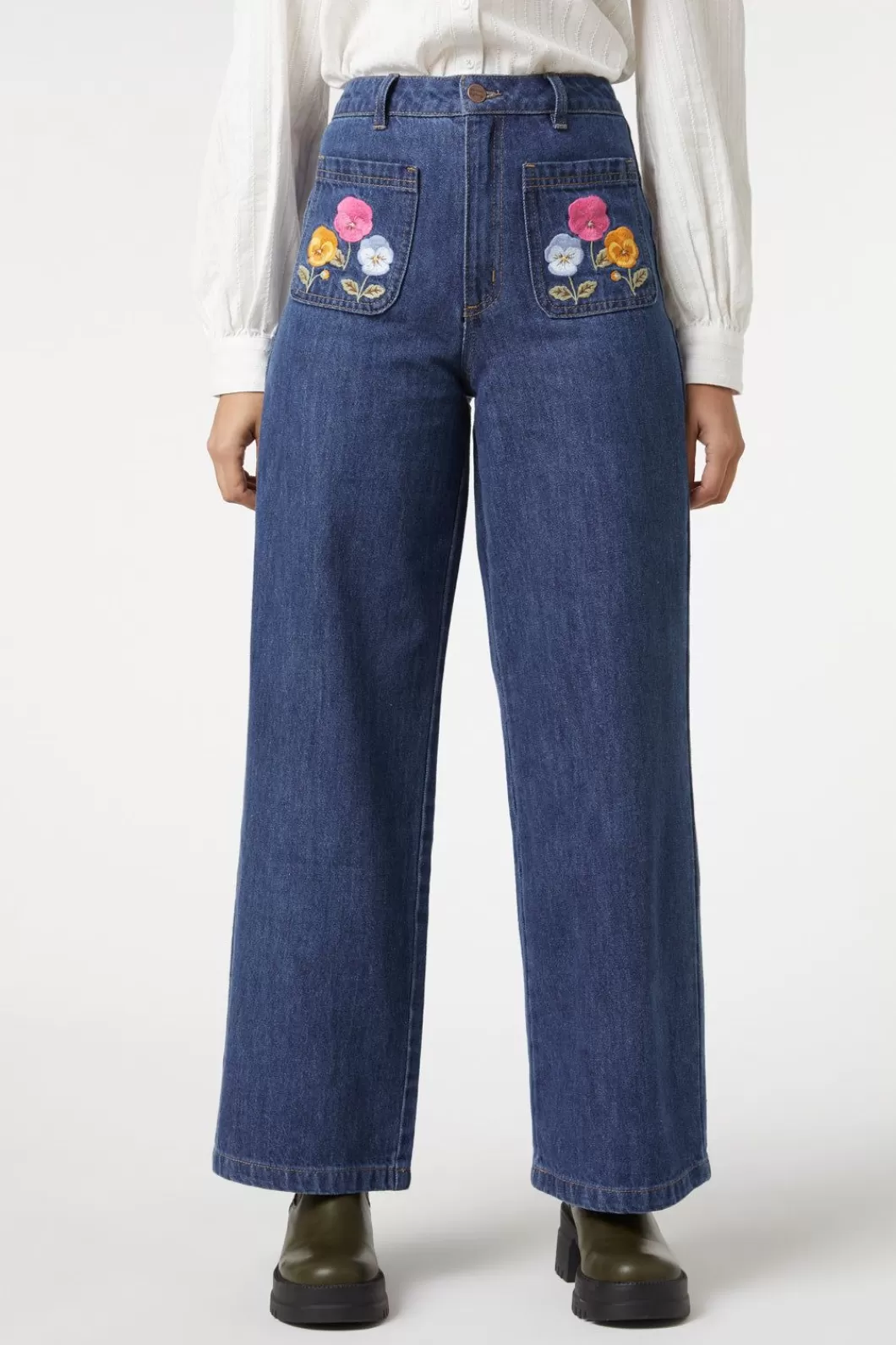 Pants & Jumpsuits<Princess Highway Pansy Patch Jean