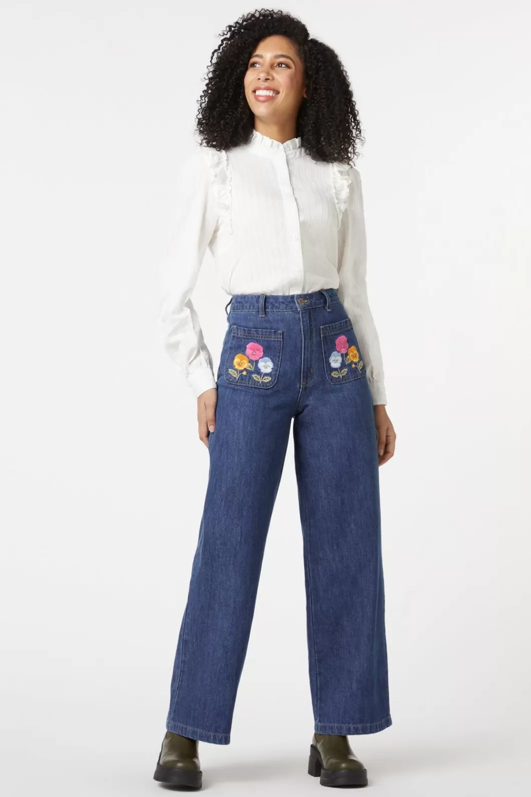 Pants & Jumpsuits<Princess Highway Pansy Patch Jean