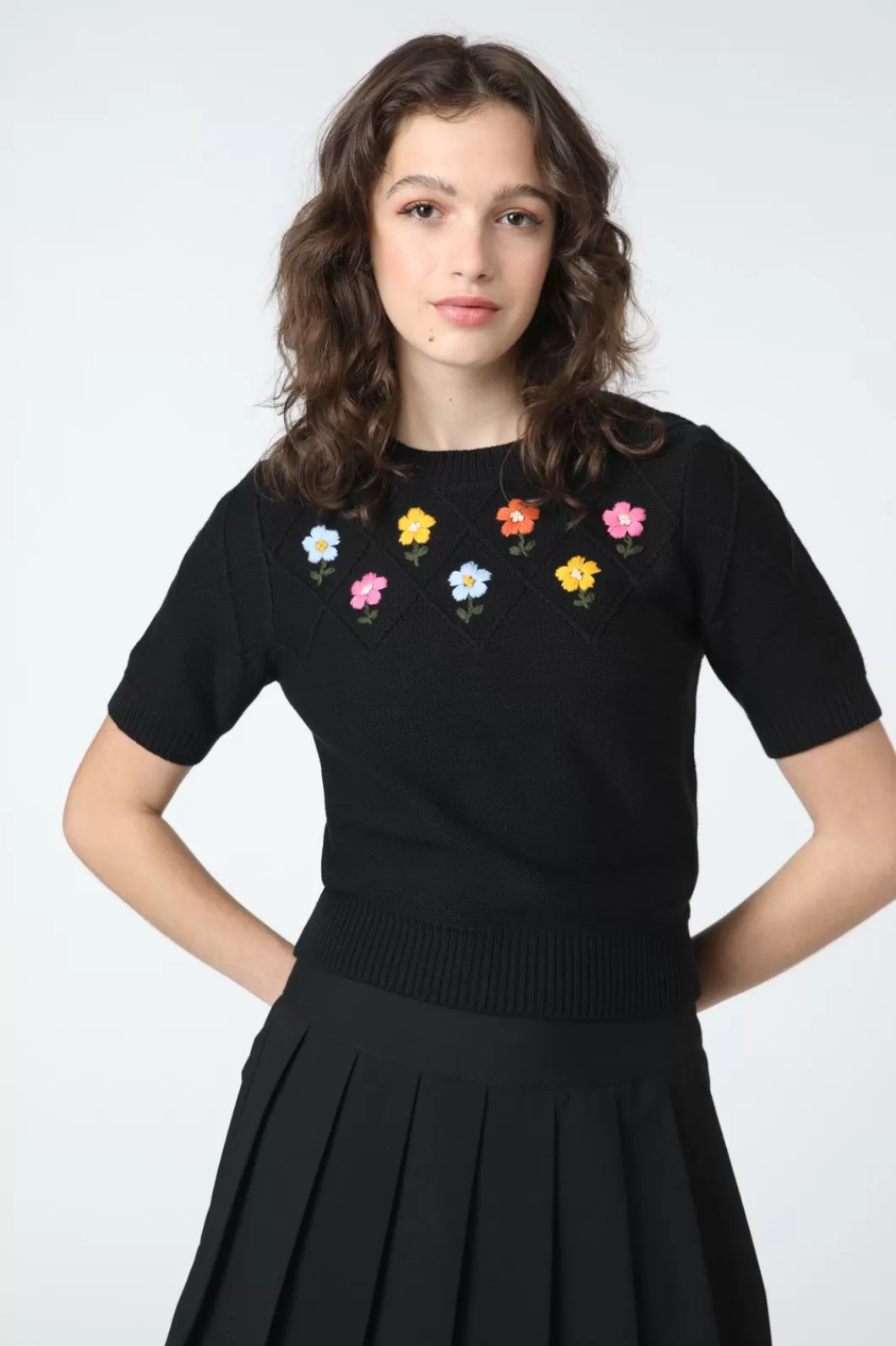 Blouses & Tops<Princess Highway Pansy Patch Knit Top