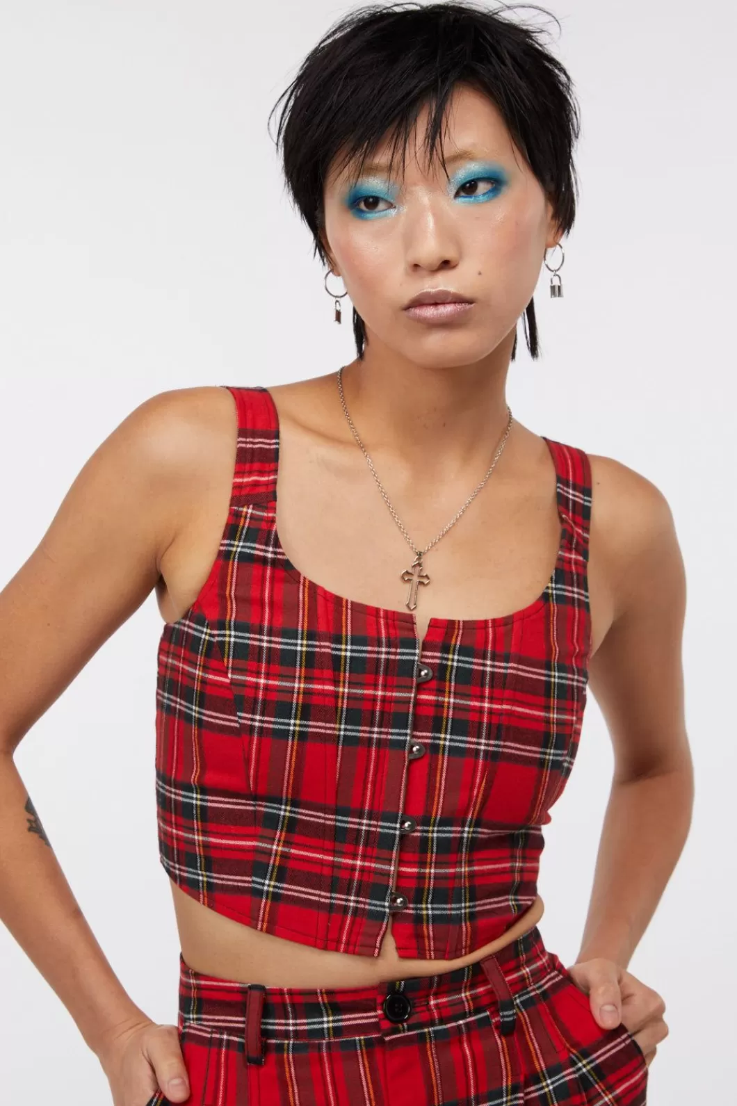 Corsets & Harnesses<Dangerfield Party Time Tartan Corset