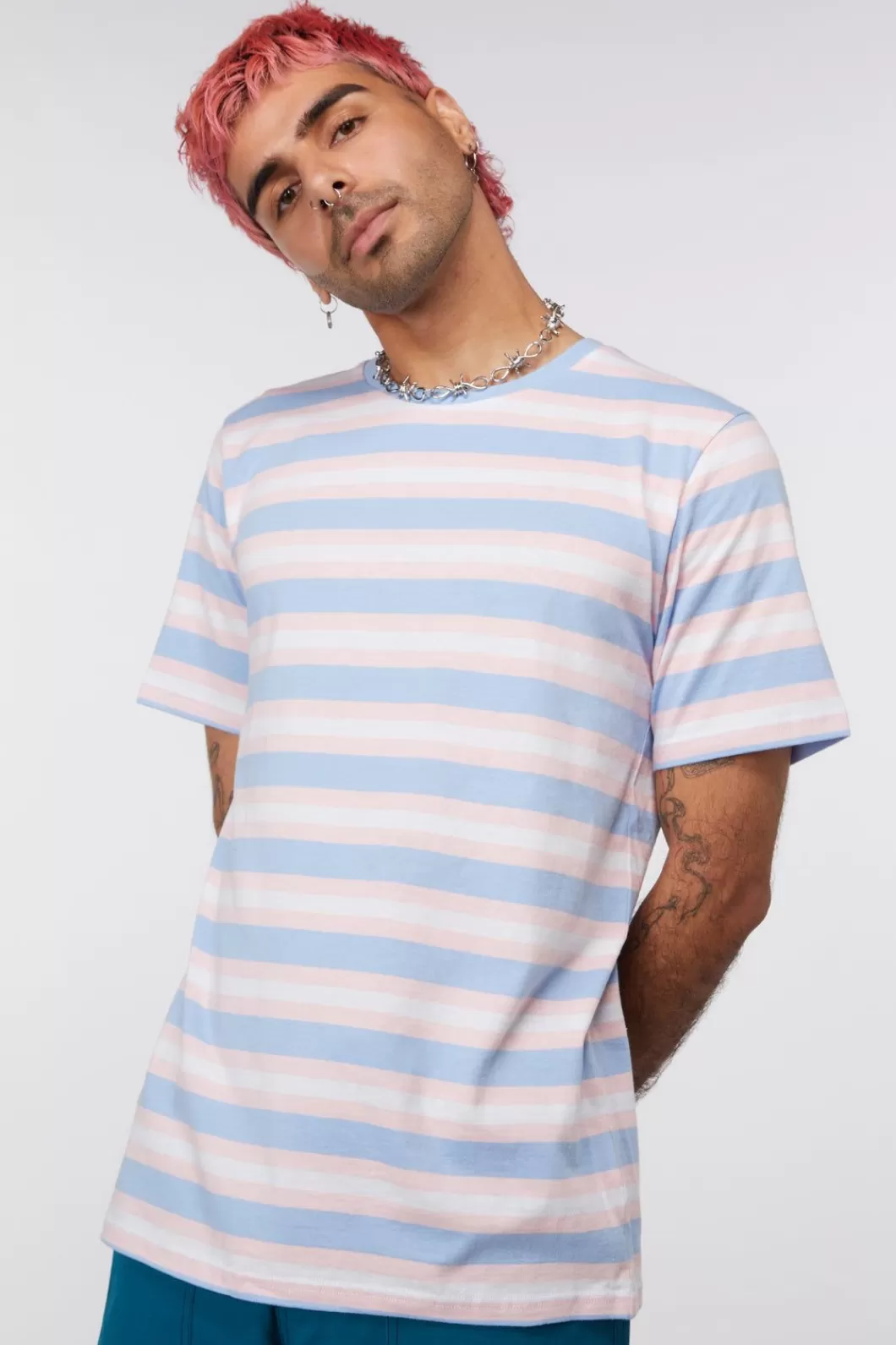 Shirts & Tees<Dangerfield Pastel Stripes Tee