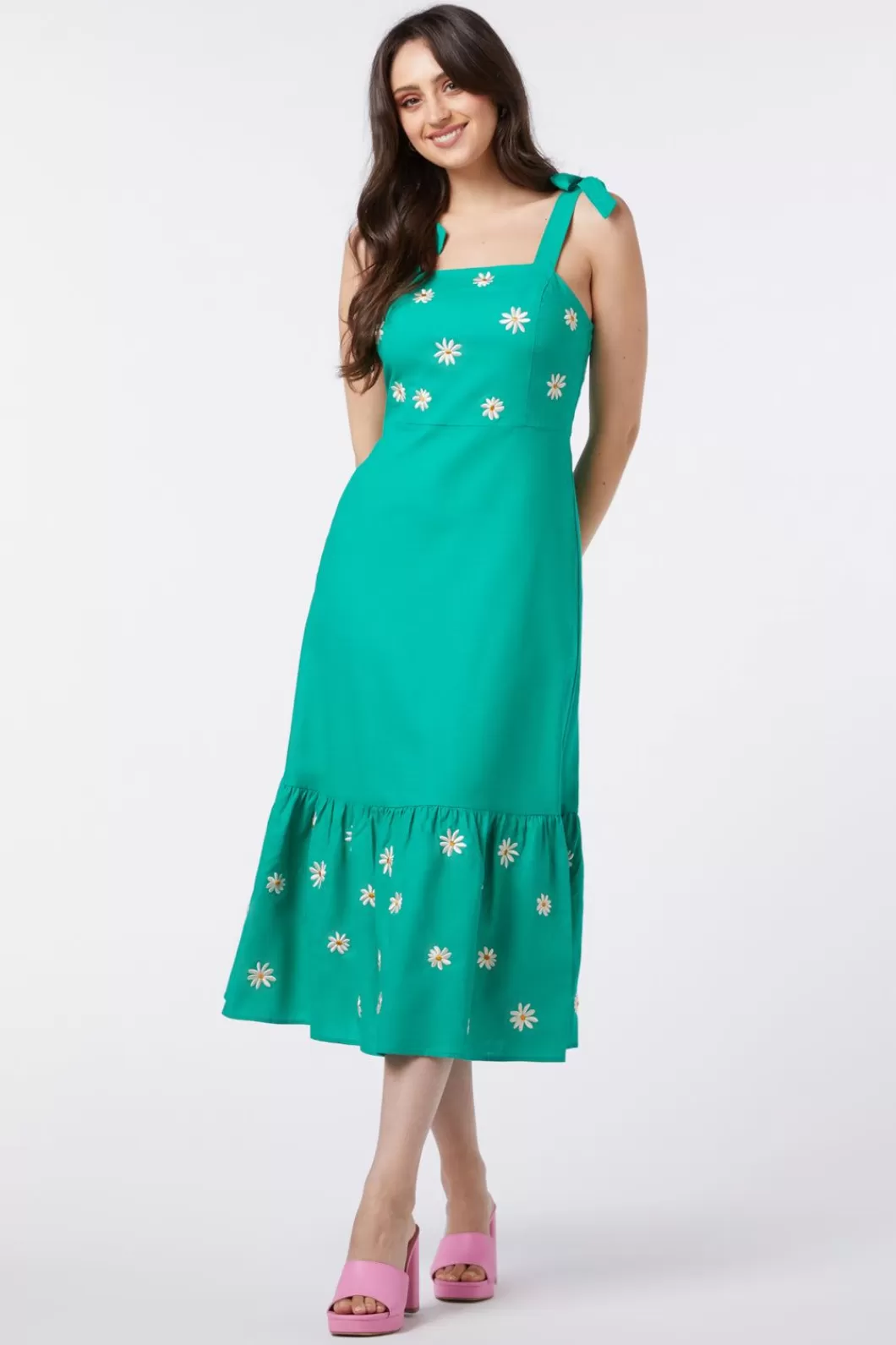 Dresses & Pinafores<Princess Highway Pattie Embroidered Midi Dress