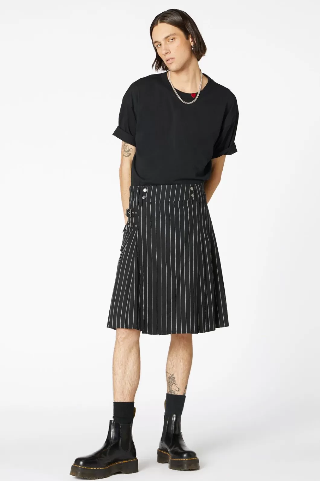 Pants & Shorts<Dangerfield Pin Stripe Unisex Kilt