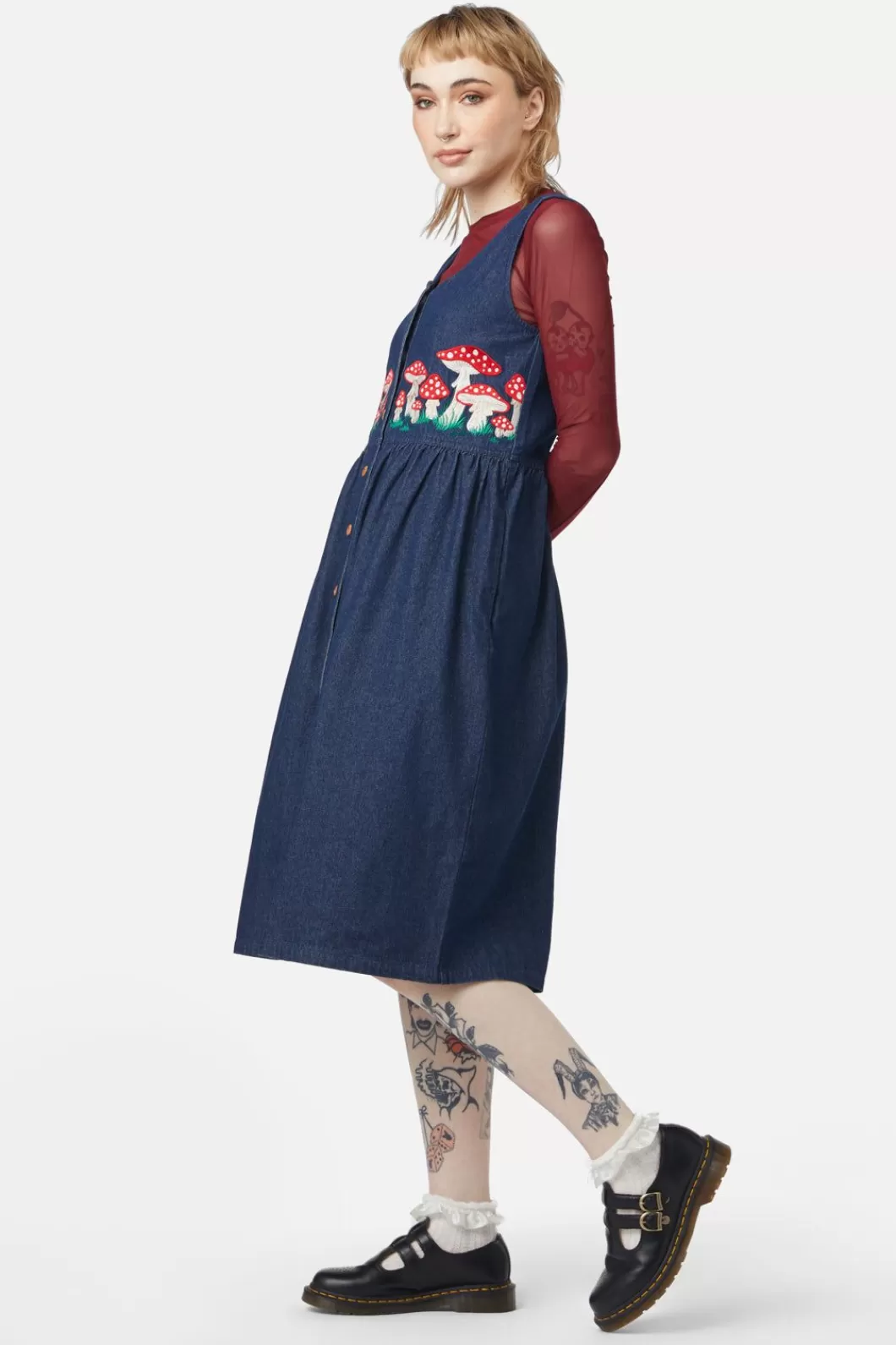 Dresses & Pinafores<Dangerfield Pocket Mushroom Pinafore