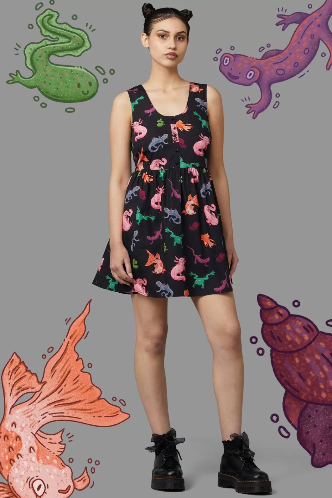 Dresses & Pinafores<Black Friday Pond Life Dress