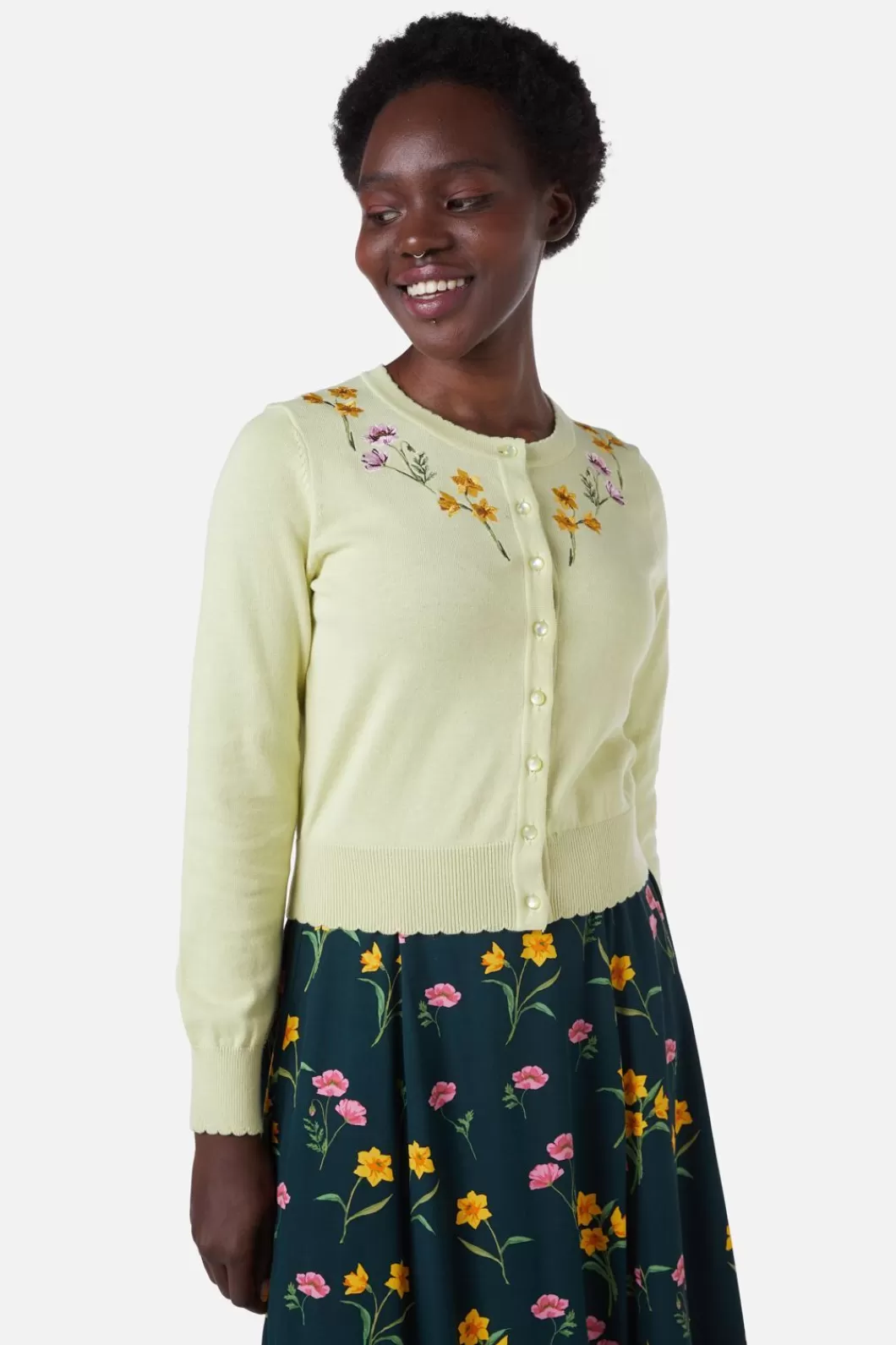 Knitwear & Cardis<Princess Highway Poppy U0026 Daffodil Cardi