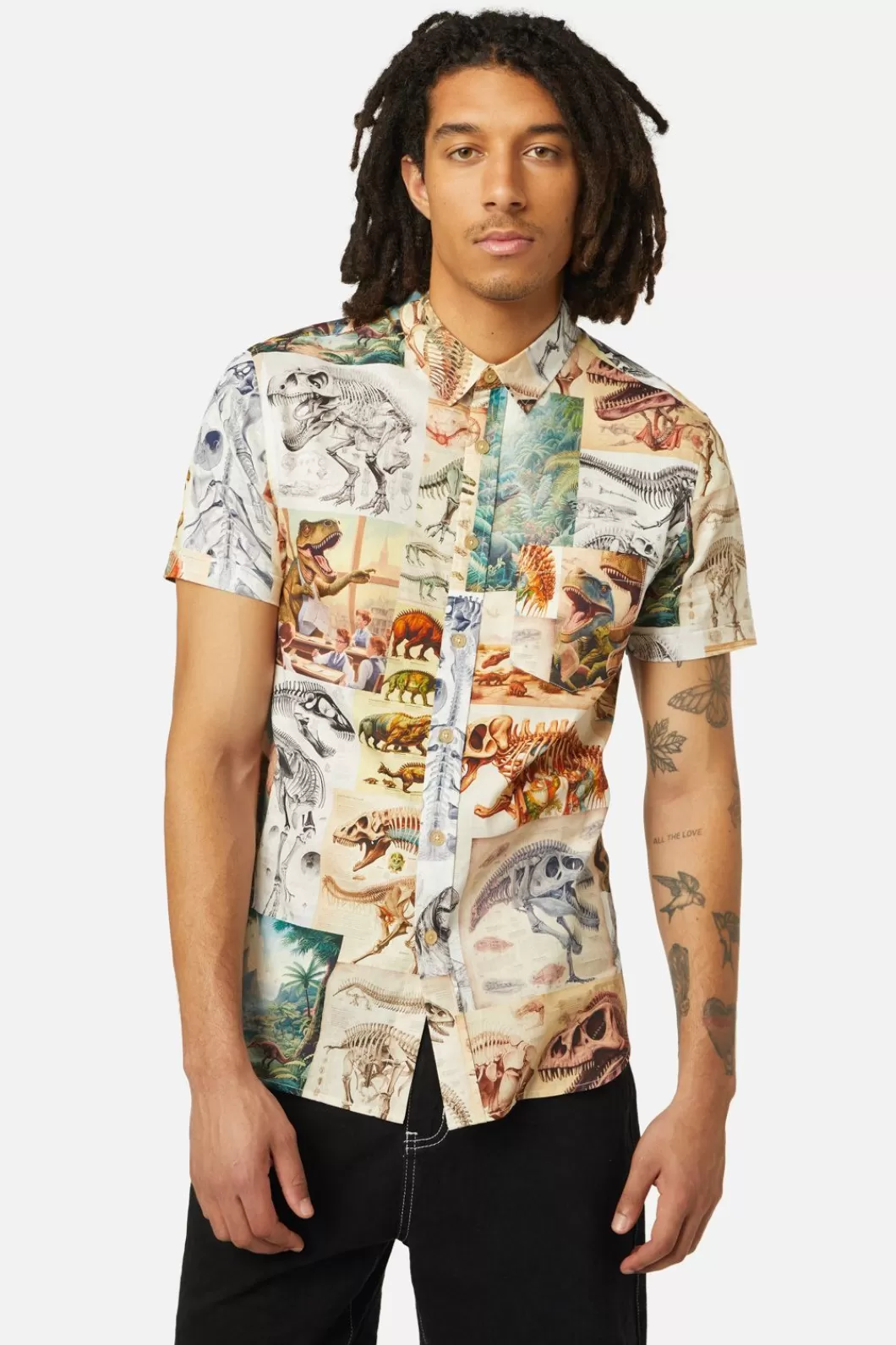 Shirts & Tees<Dangerfield Prehistoric Dino Tile Printed Shirt